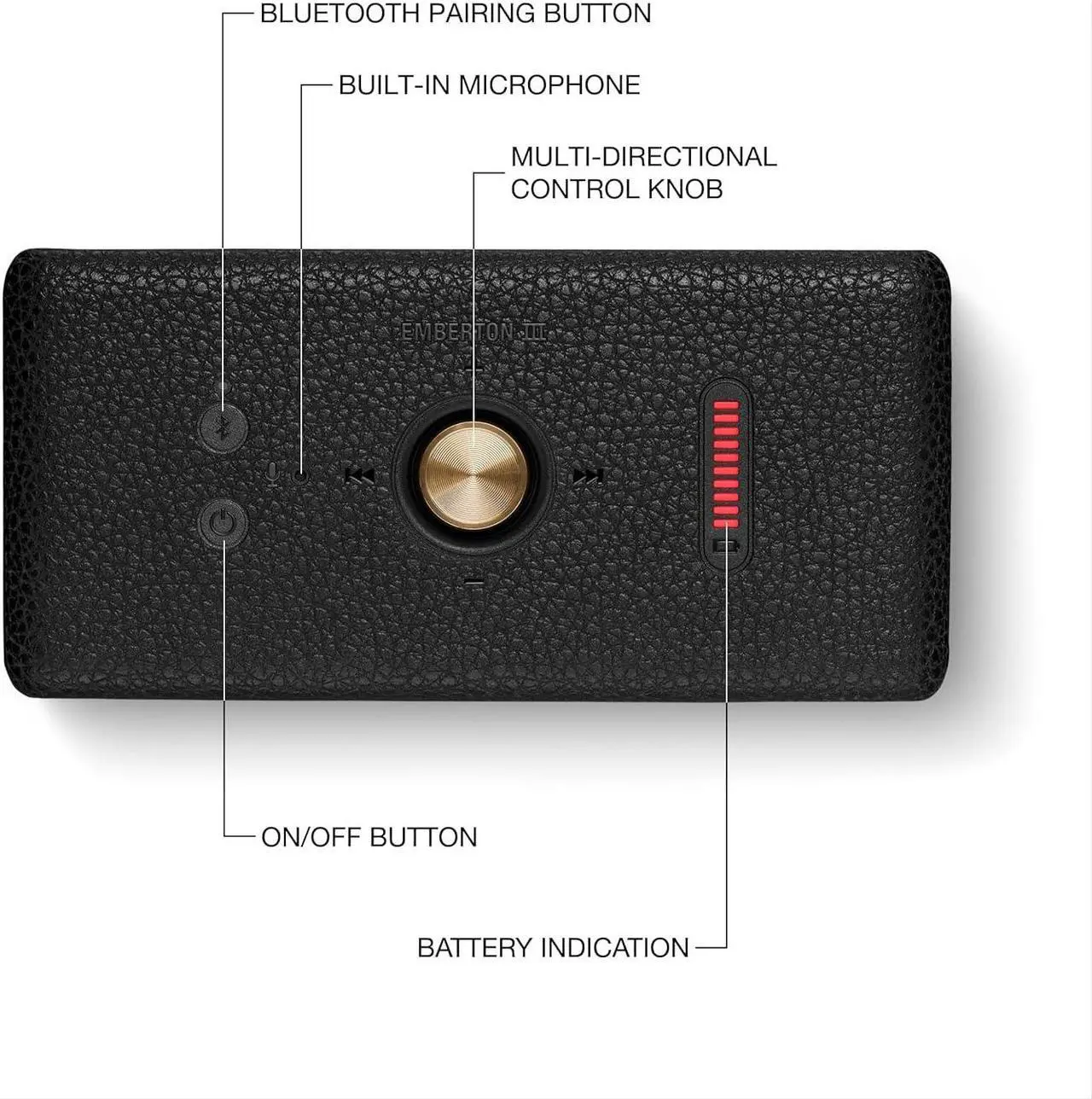Alt view image 6 of 7 - Marshall Emberton III Portable Bluetooth Speaker