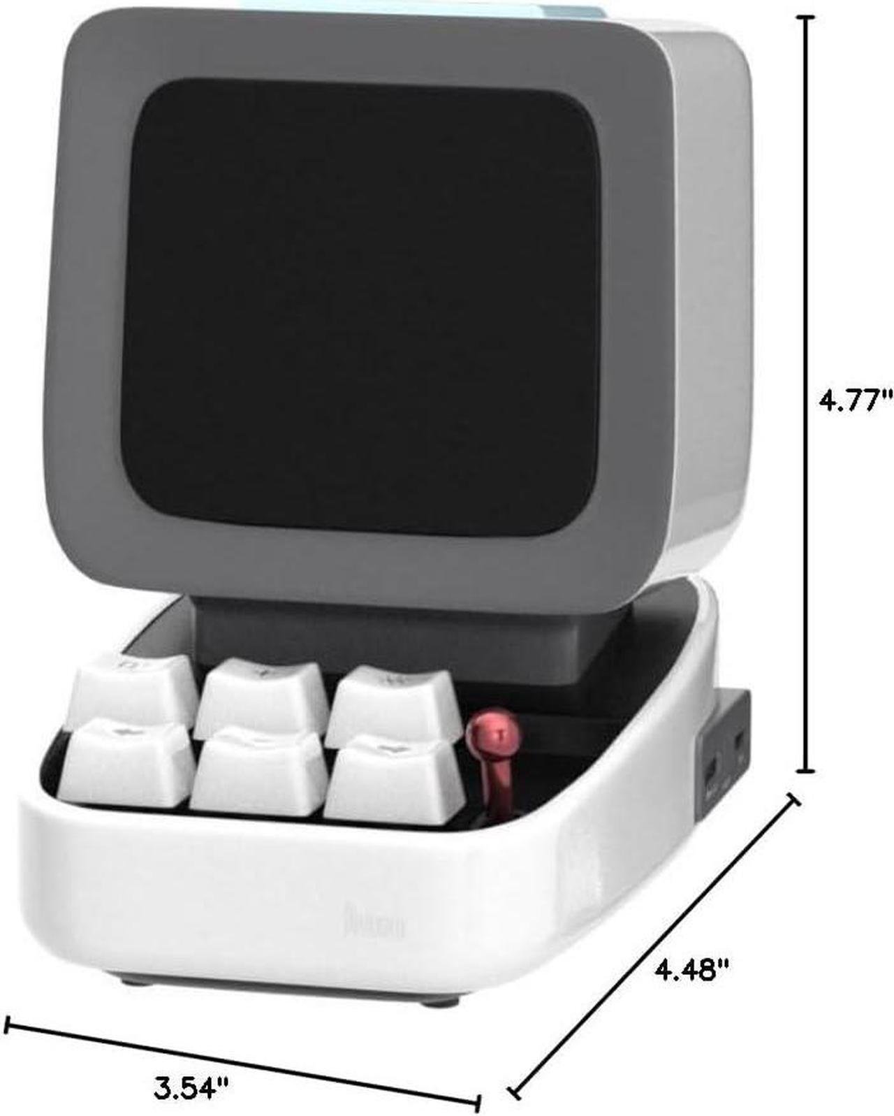 Alt view image 7 of 7 - Divoom Ditoo Pixel Art Gaming Portable Bluetooth Speaker with App Controlled 16X16 LED Front Panel, Also a Smart Alarm (White)