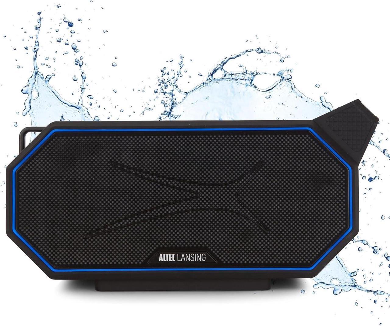 Main image of Altec Lansing Portable Bluetooth Speaker HYDRABOOM 2.0, 32W Output Power, 16Hr Playtime, Party Sync, Qi Wireless Charging, Everything-Proof, Voice Assistant Compatible - Black