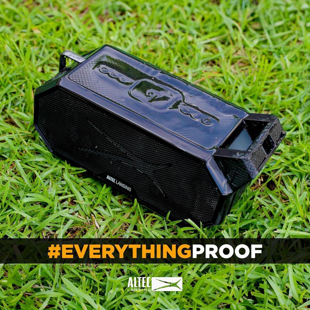 Alt view image 6 of 7 - Altec Lansing Portable Bluetooth Speaker HYDRABOOM 2.0, 32W Output Power, 16Hr Playtime, Party Sync, Qi Wireless Charging, Everything-Proof, Voice Assistant Compatible - Black