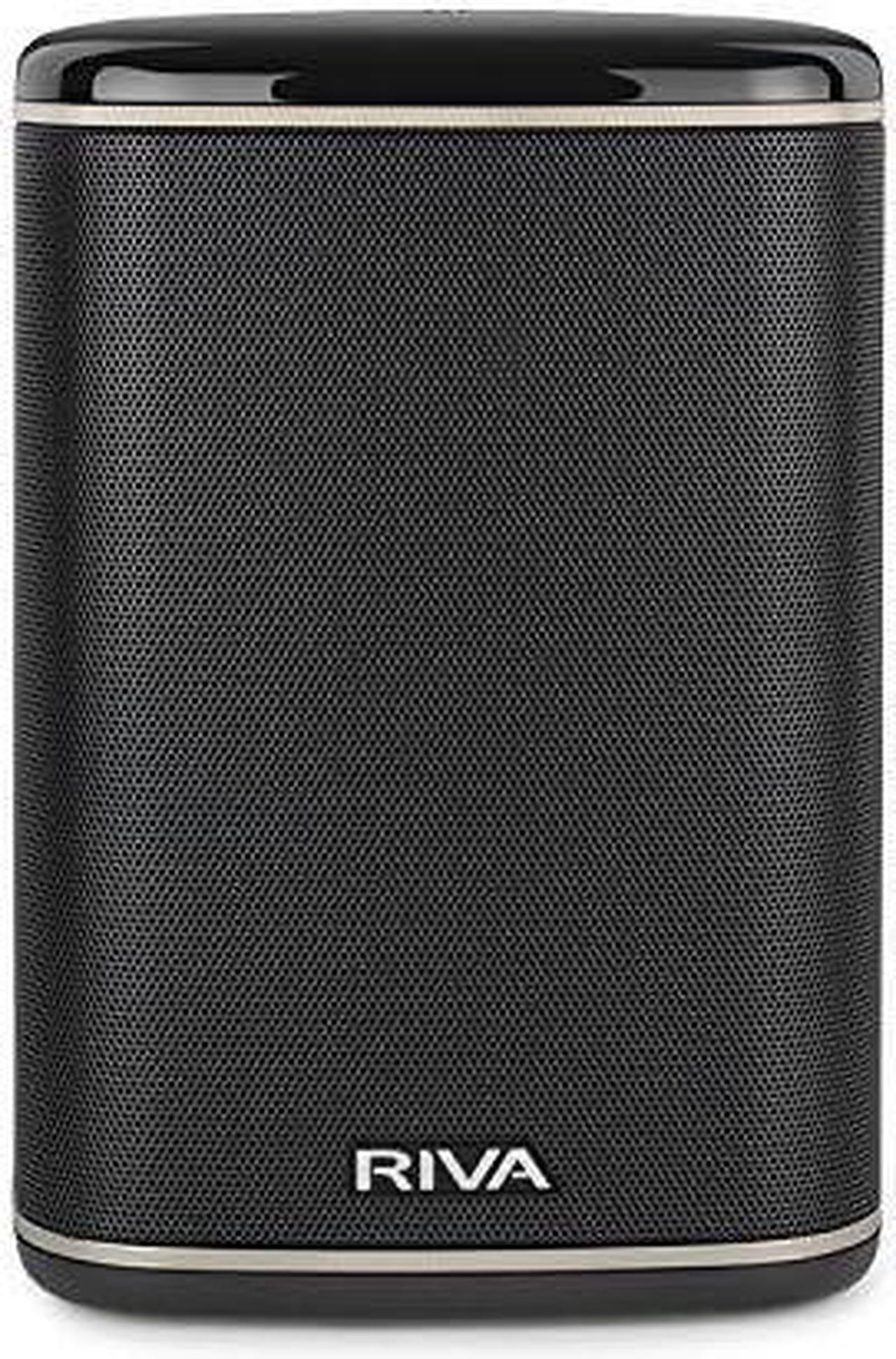 Main image of RIVA Upgraded Arena Wireless Smart Hi-Fi Speaker, 6 Drivers, 50W, Multiroom Music System, Support Airplay 2, Chromecast, Spotify Streaming, Wi-Fi, Bluetooth (Black)