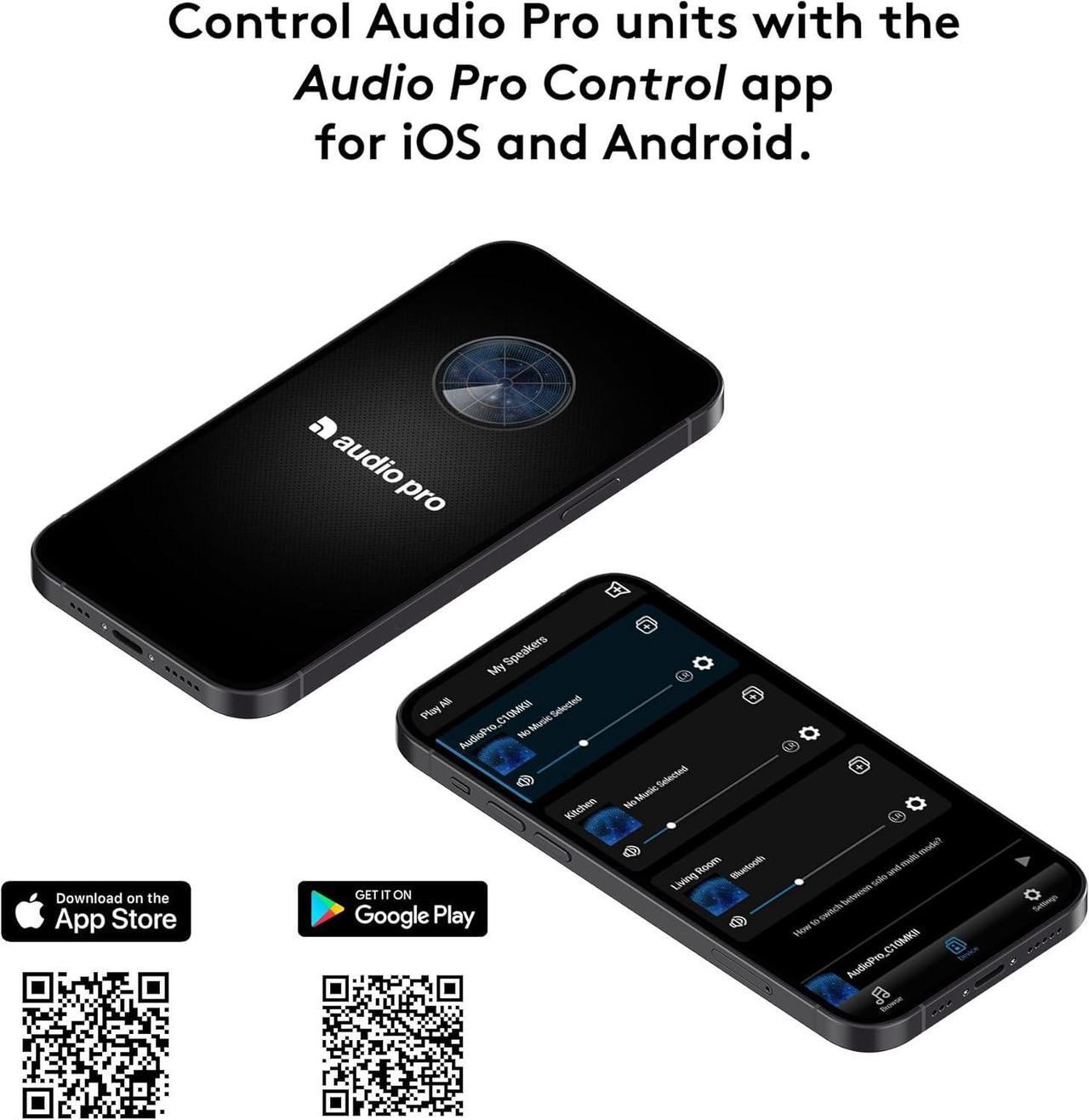 Alt view image 3 of 7 - Audio Pro A15 Wireless Speaker - HiFi Sound, Smart Speaker - Alexa, Google Assistant - MultiRoom, Bluetooth, WiFi - Home, Office, Outdoor - Dark Grey