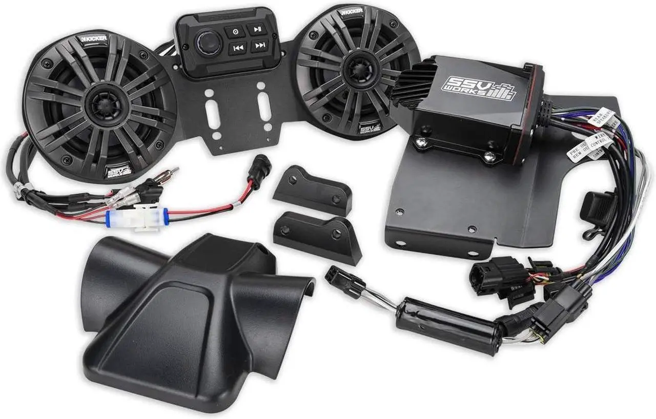 Alt view image 2 of 5 - SSV Works Can-Am Ryker MRB2O Bluetooth 2 Speaker Kit