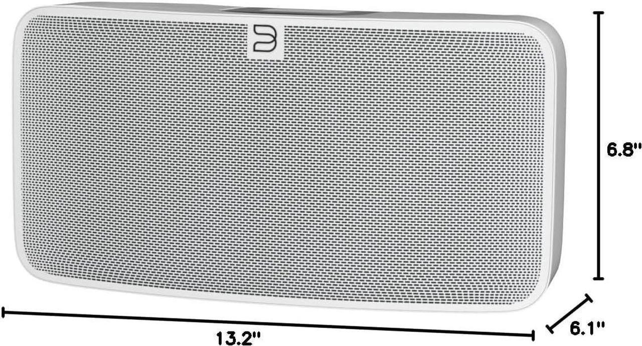 Alt view image 7 of 7 - Bluesound Pulse Mini 2i Compact Wireless Multi-Room Smart Speaker with Bluetooth - White - Compatible with Alexa and Siri