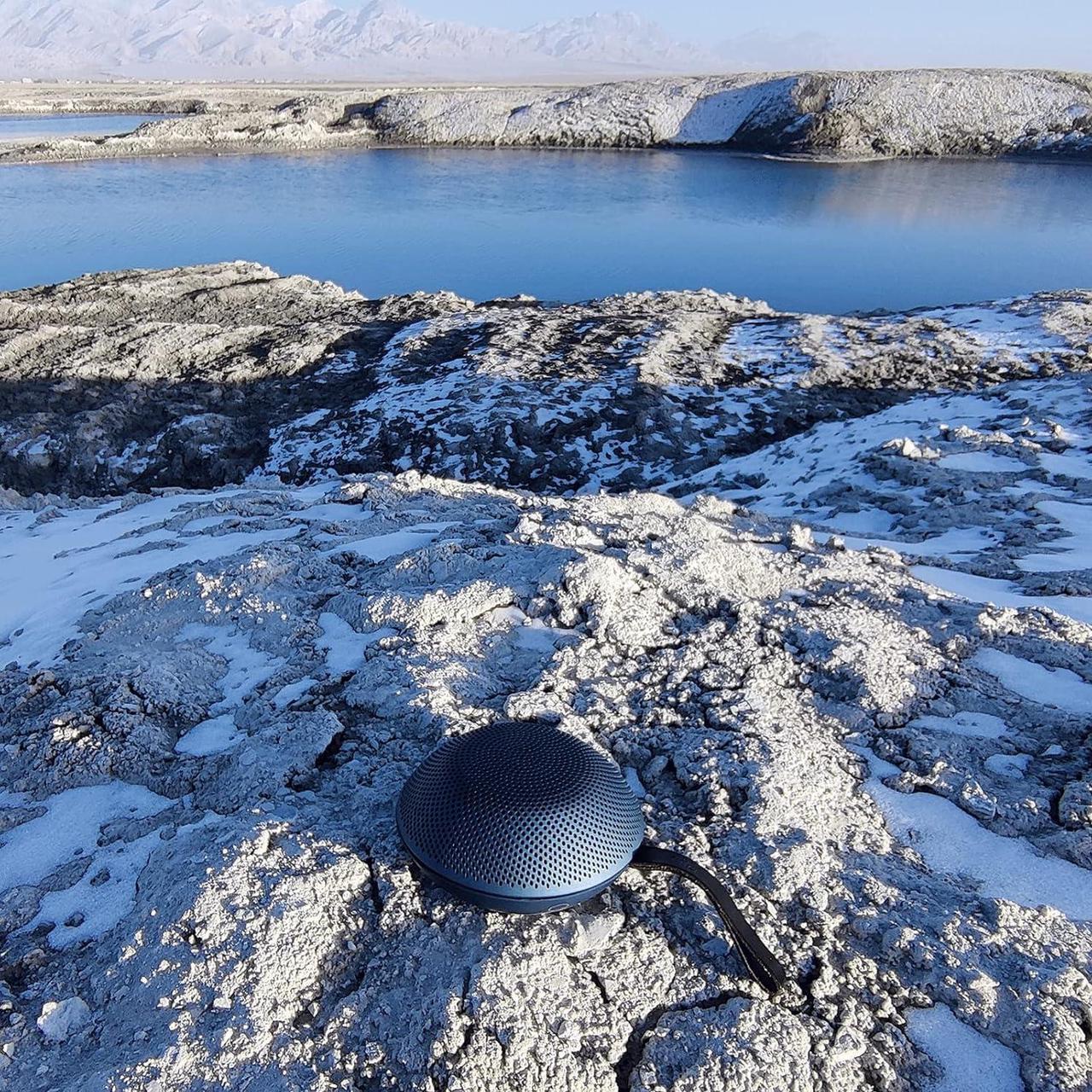 Alt view image 3 of 7 - Vifa Reykjavik Bluetooth Speaker, Portable Wireless Speakers, Mini Outdoor Smart Speaker with Stereo Sound, Nordic Design/Built-in Mic/Hands-Free Call,HiFi Audio Personal Speaker (Ice Cave Blue)