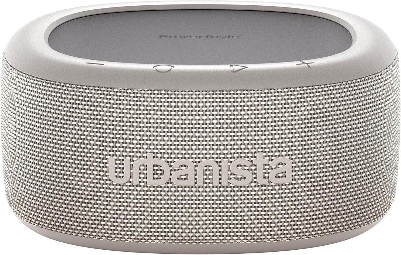 Main image of Urbanista Malibu Small Solar Bluetooth Speaker, 20W Wireless Portable Speaker, Infinite Playtime, IP67 Waterproof Speaker for Outdoor, Travel, Dual Pairing Speakers for iPhone, Samsung & More, Grey