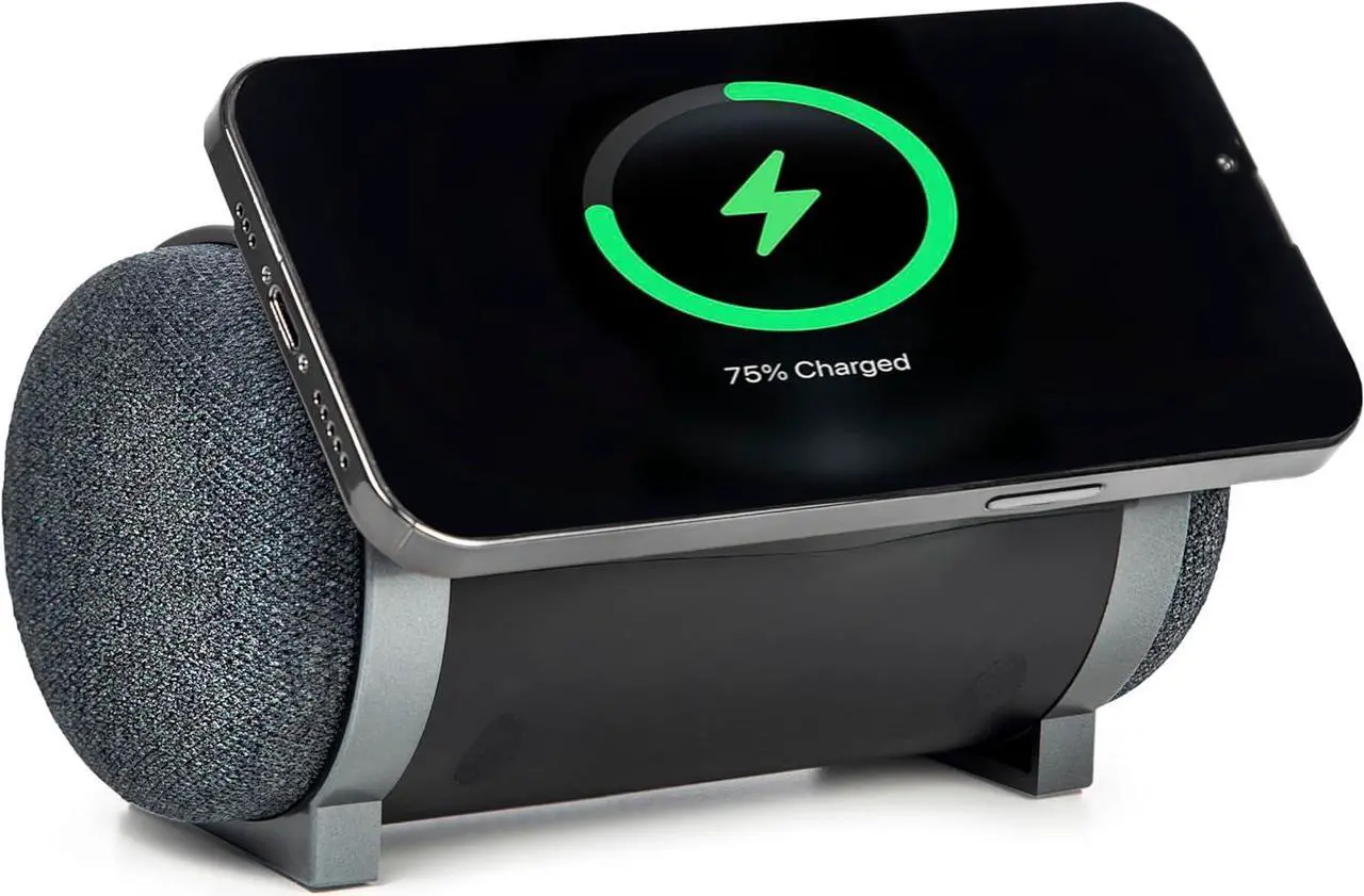 Alt view image 3 of 6 - TYLT MagBoom 10W Magnetic Bluetooth Portable Speaker for iPhone, iPad, Google Pixel, Samsung Galaxy (Black)