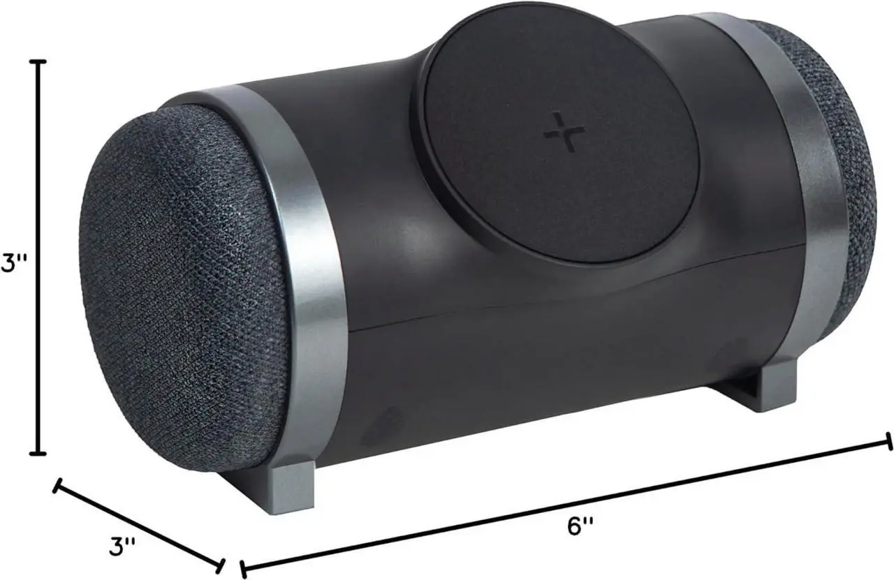 Alt view image 6 of 6 - TYLT MagBoom 10W Magnetic Bluetooth Portable Speaker for iPhone, iPad, Google Pixel, Samsung Galaxy (Black)