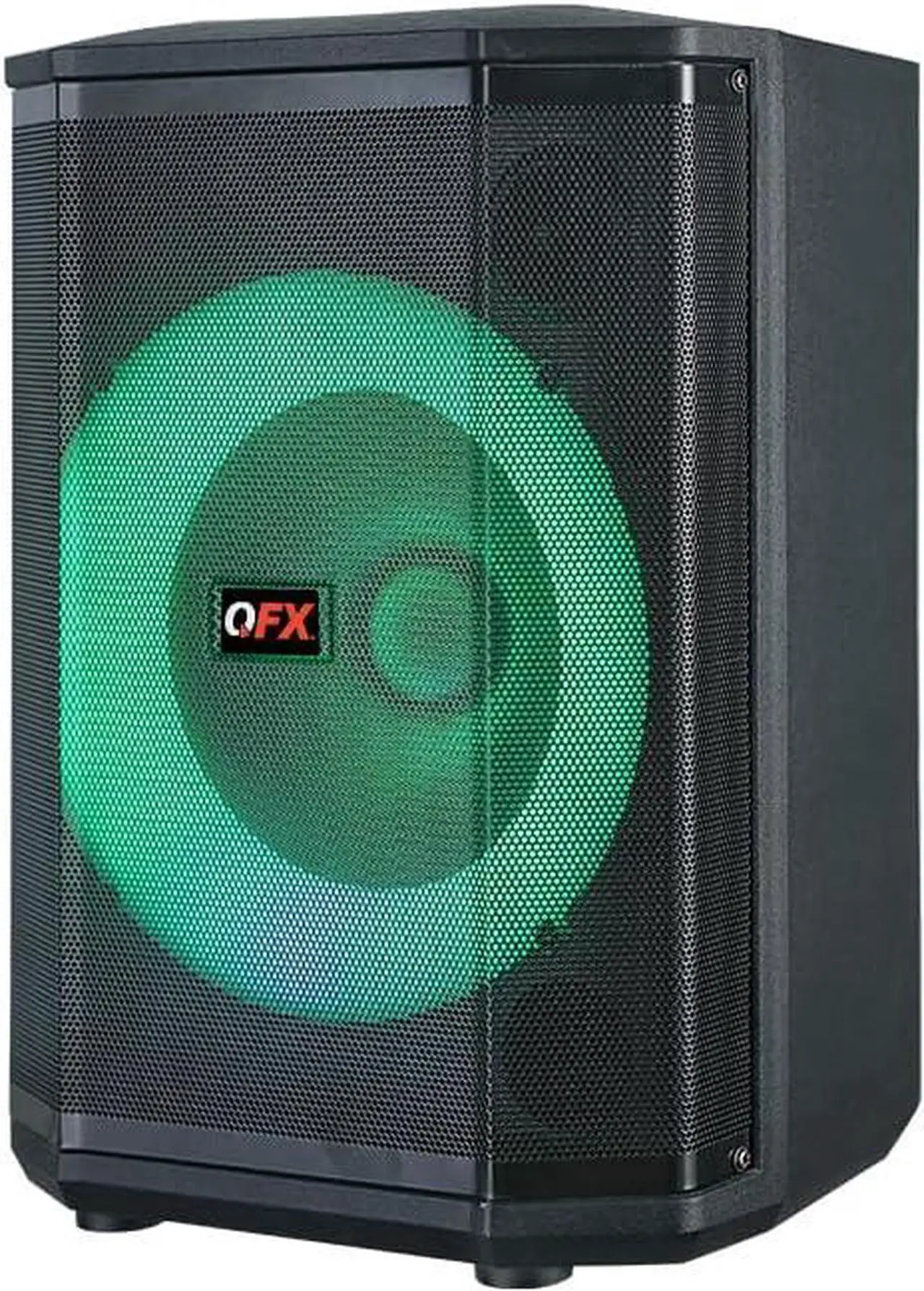 Alt view image 5 of 7 - QFX E-B8 8" Bluetooth Rechargeable Speaker with LED Circle and Party Lights