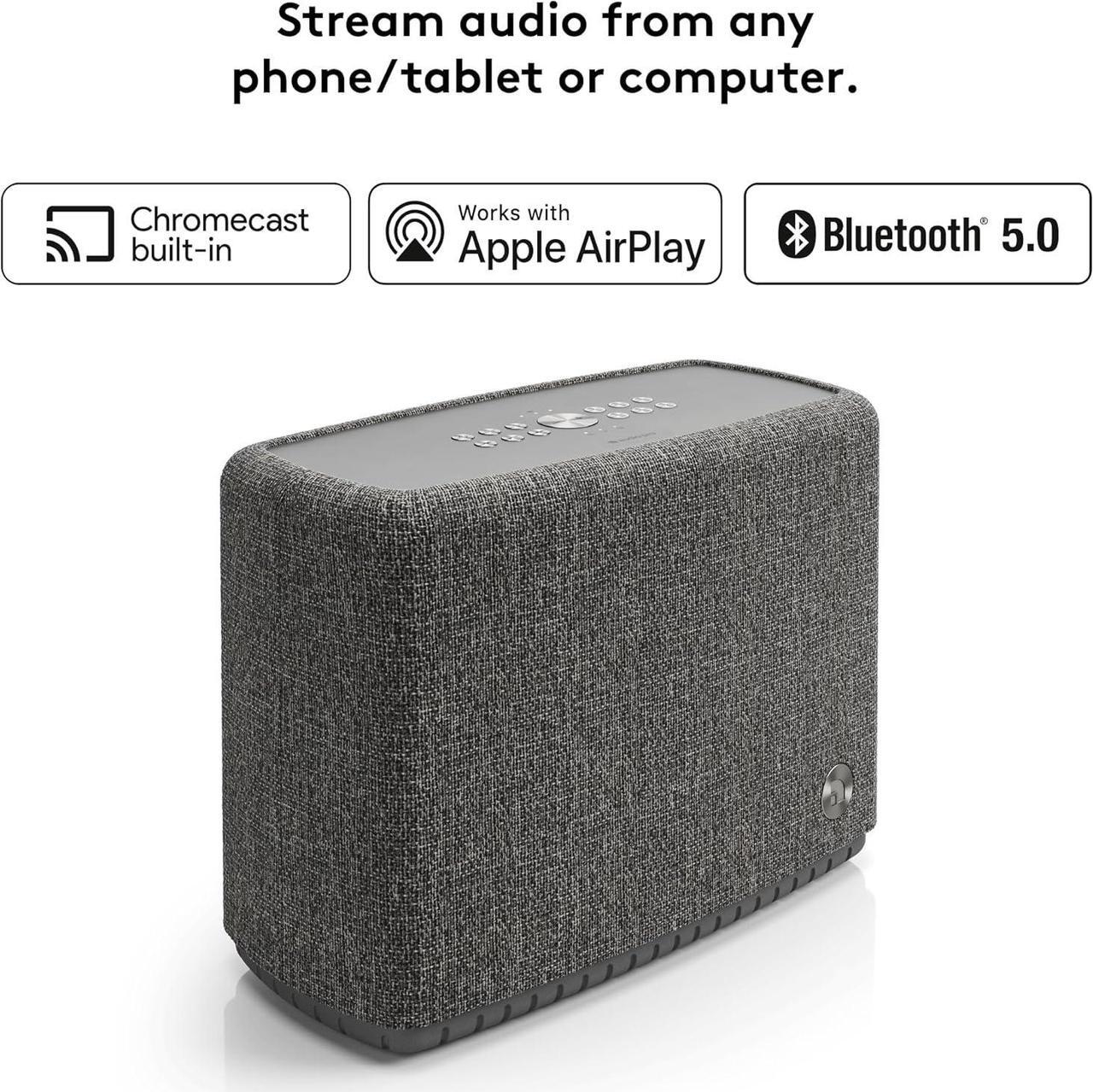 Alt view image 7 of 7 - Audio Pro A15 Wireless Speaker - HiFi Sound, Smart Speaker - Alexa, Google Assistant - MultiRoom, Bluetooth, WiFi - Home, Office, Outdoor - Dark Grey