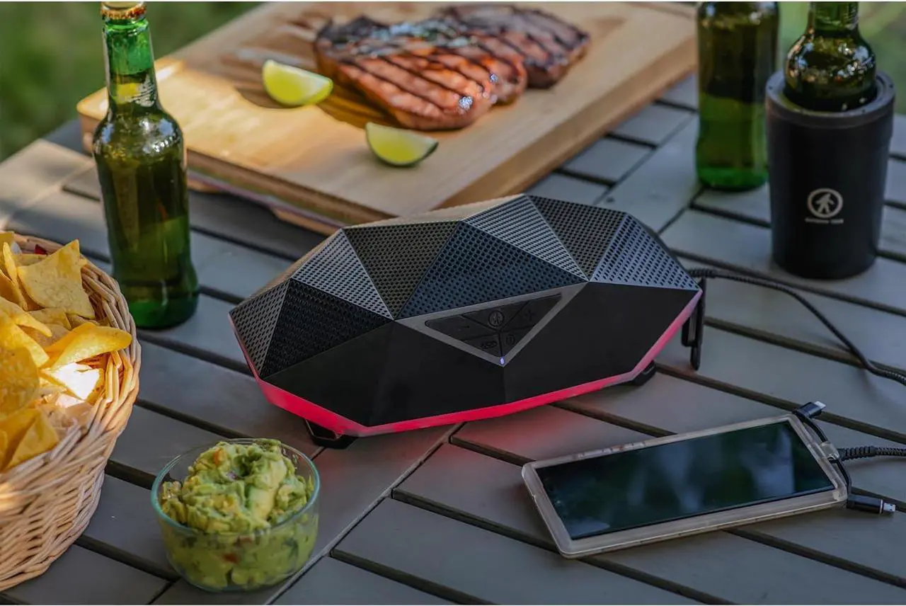 Alt view image 7 of 7 - Outdoor Tech - Range Bluetooth Speaker - Portable Wireless 360 Degree Sound with Hi-Fi Audio - IP67-Rated Waterproof, Dustproof, and Shockproof