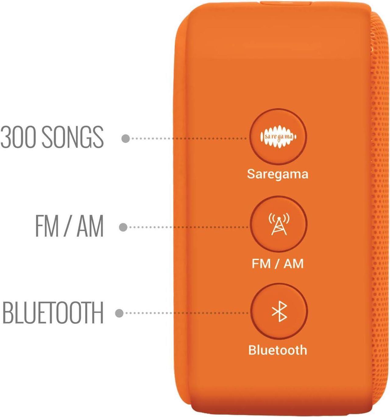 Alt view image 3 of 6 - Carvaan Saregama Mini Bluetooth Speaker (Bhakti, Orange)