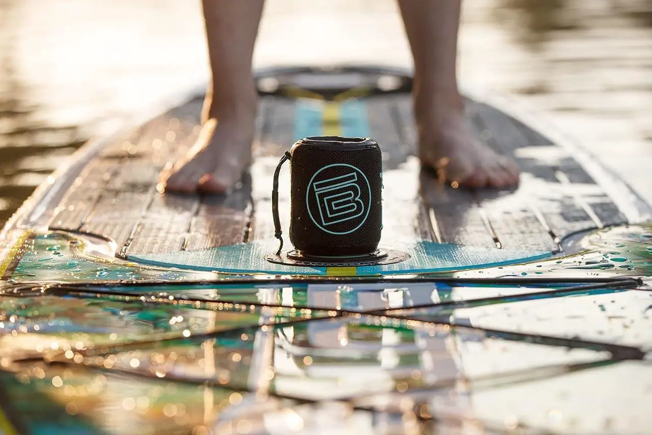 Alt view image 6 of 7 - BOTE Paddle Board Waterproof MagneBoom Swell Bluetooth Speaker Watersports SUP Surf Boating Lake Float Docks Beach Universal Portable Sound Device 6 Hour Playtime