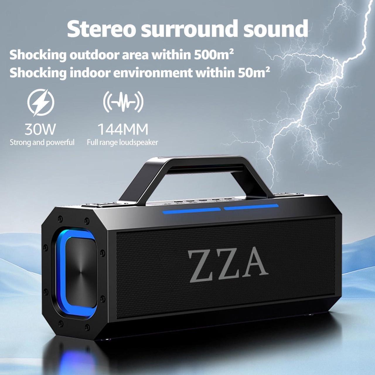 Alt view image 5 of 7 - Portable Bluetooth Speakers, 60W Peak Wireless Outdoor Speaker with Subwoofer, Deep Bass, 18000mah Power Bank, IPX6 Waterproof,3 Lighting Mode, 100dB Loud Party Speakers for Camping, Beach, Garage
