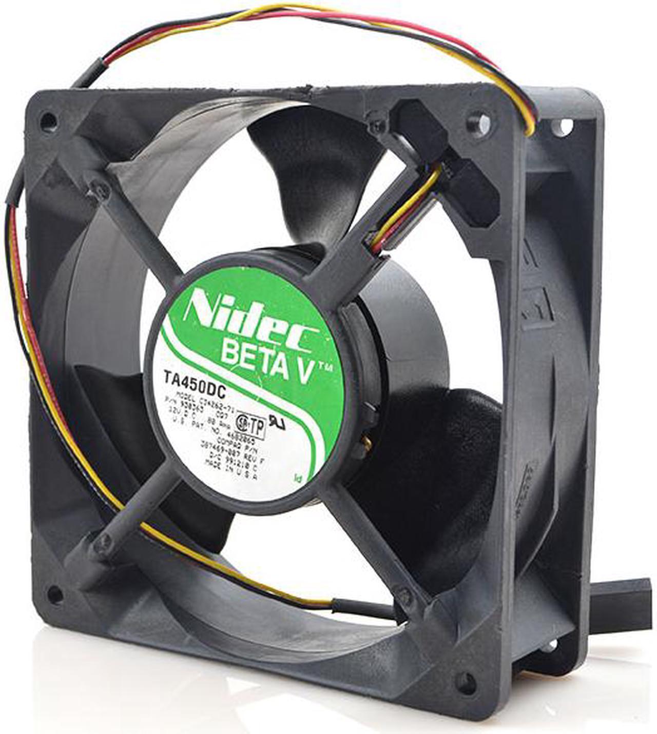 Alt view image 3 of 6 - 120MM Inverter DC Cooling NIDEC 12038 TA450DC C34262-71 12V 0.8A Axial Case FAN 120*38mm