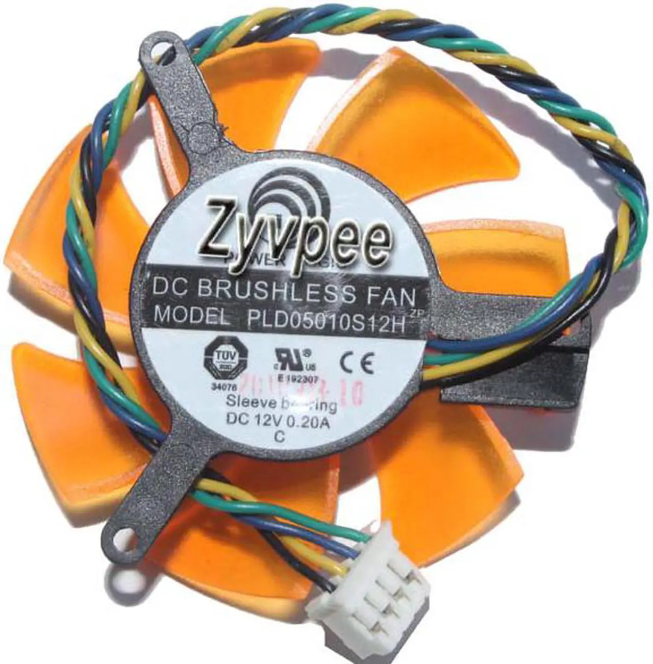 Main image of VGA Cooling Fan DC12V 0.2A 4 Wires 4 Pins frameless graphics card fan for ZOTAC 8500GT 8600GT 9400GT 9500GT GT210