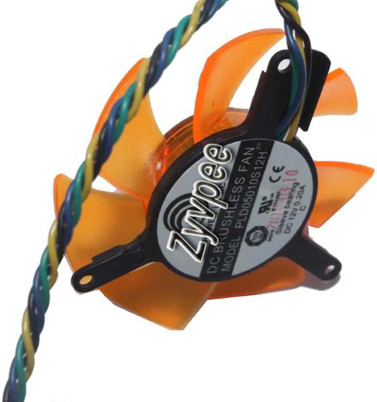Alt view image 2 of 5 - VGA Cooling Fan DC12V 0.2A 4 Wires 4 Pins frameless graphics card fan for ZOTAC 8500GT 8600GT 9400GT 9500GT GT210