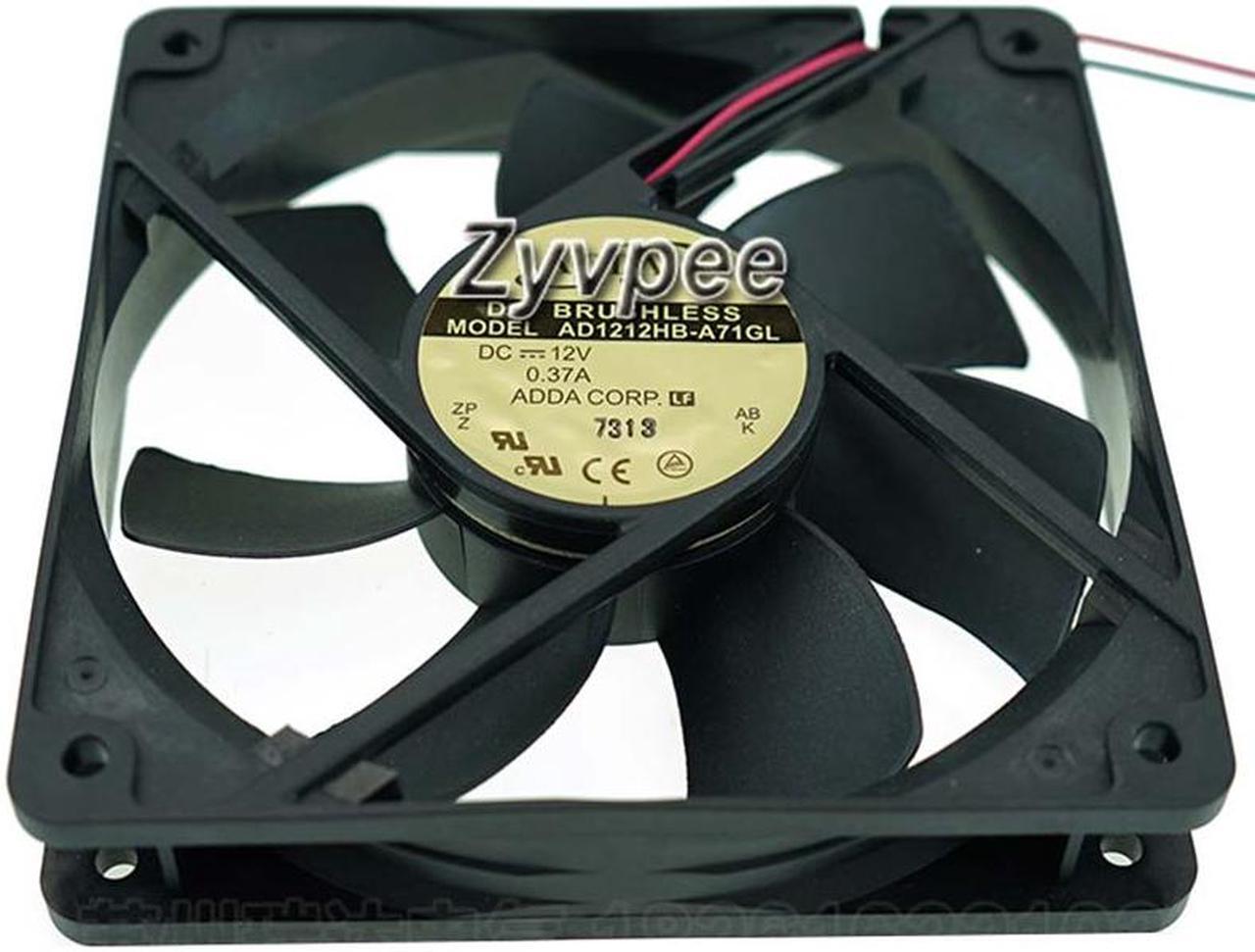 Alt view image 3 of 5 - 120mm 12025 AD1212HB-A71GL DC12V 0.37A 2 Wires 12CM Power Case Fan