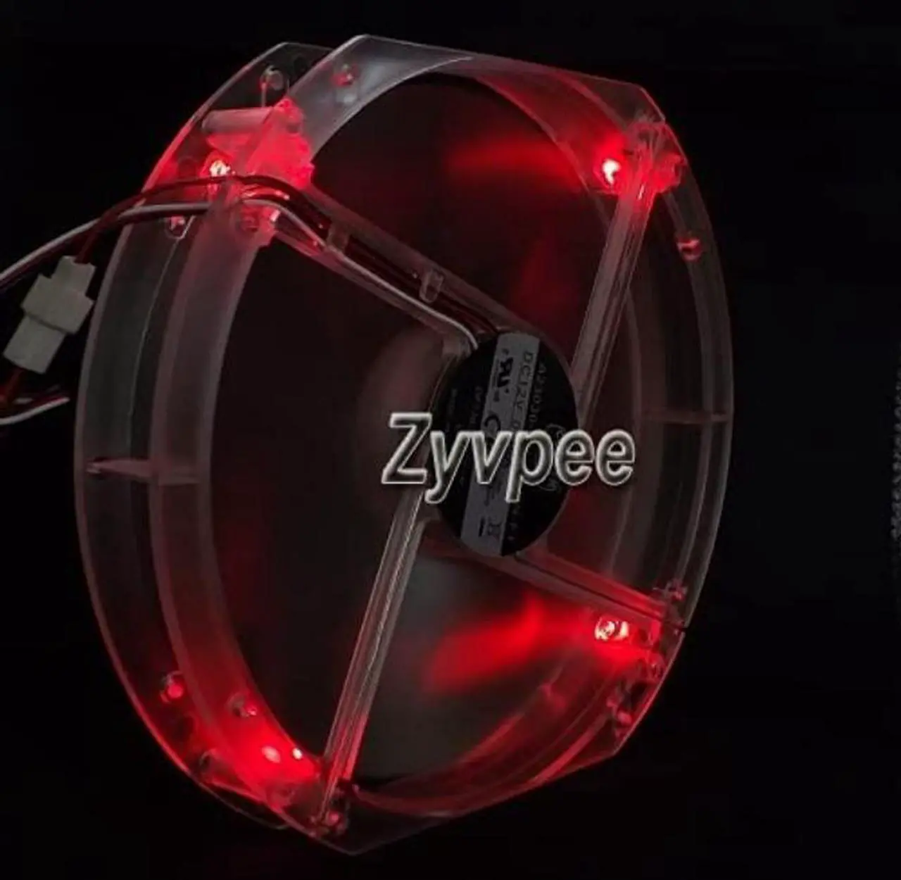 Alt view image 2 of 3 - Zyvpee 230mm A23030-07CB-3MN-F1 DF2303012SELN  12V 0.3A with LED Computer case Fan