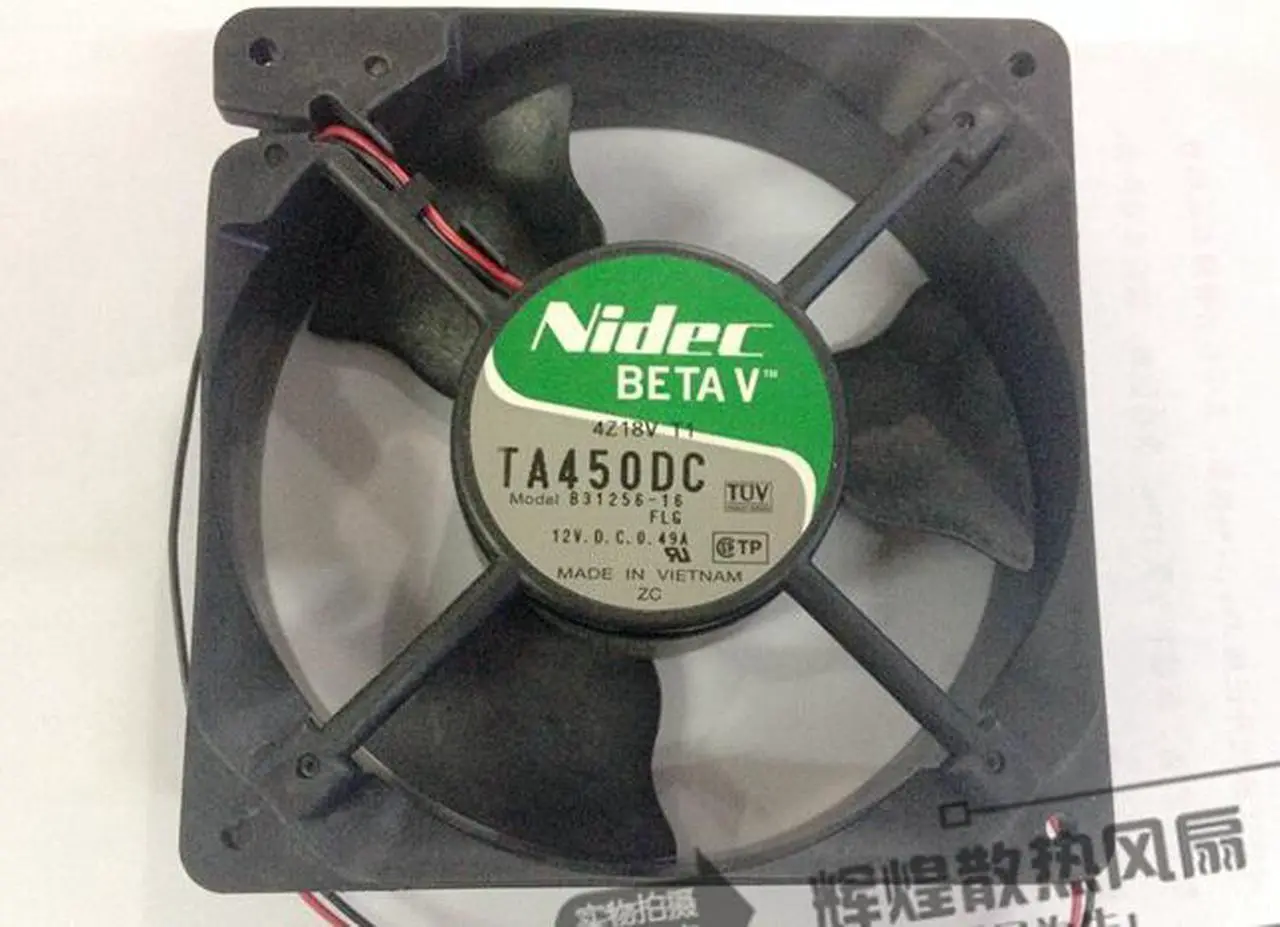 Main image of Nidec TA450DC B31256-56 12038 12CM  Cooling Fan with 12V 0.49A 2-Wires  For Mining,PC case