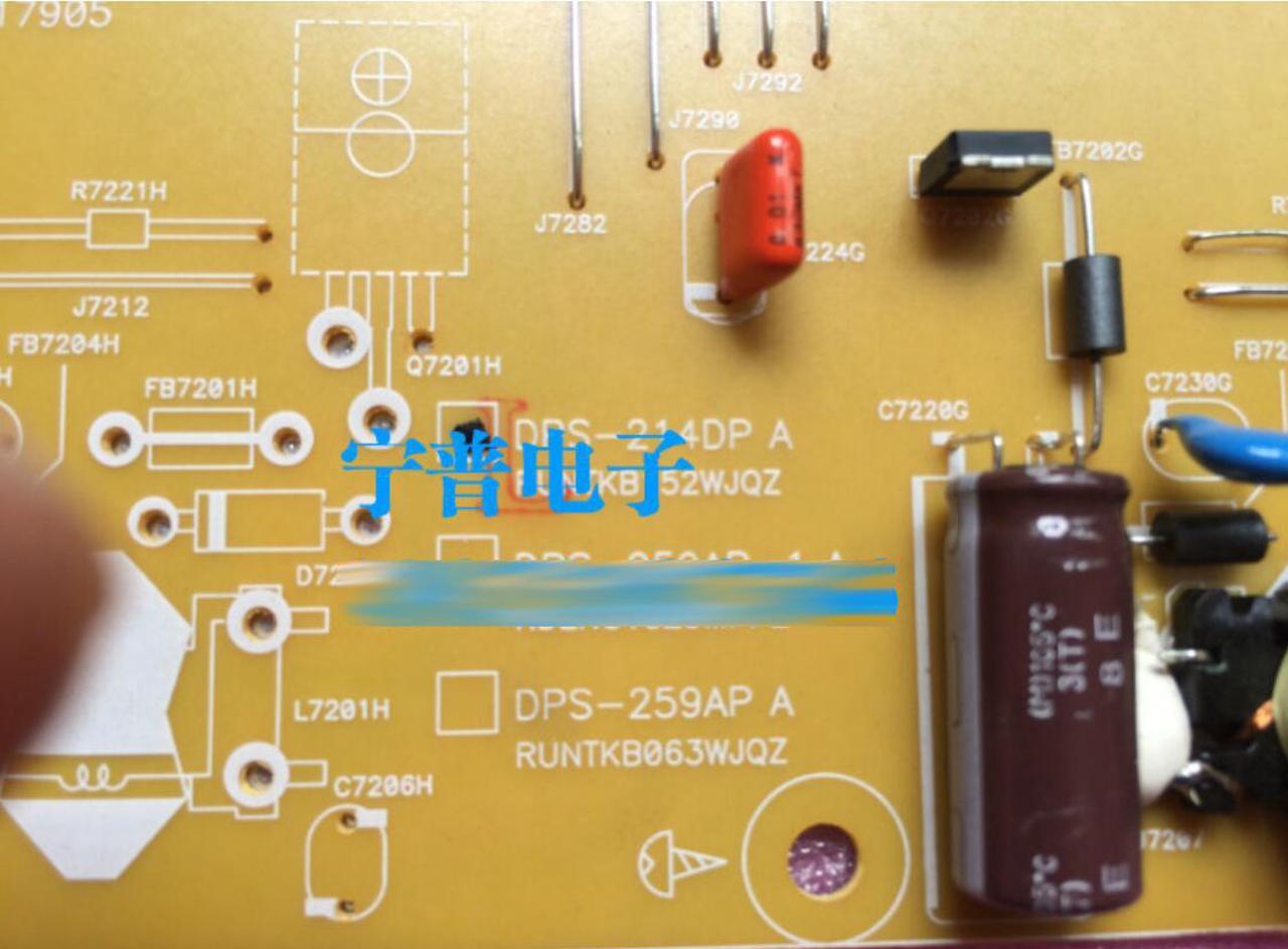 Alt view image 2 of 2 - High voltage power supply board RUNTKB152WJQZ DPS-214DP A for sharp 70UD10A