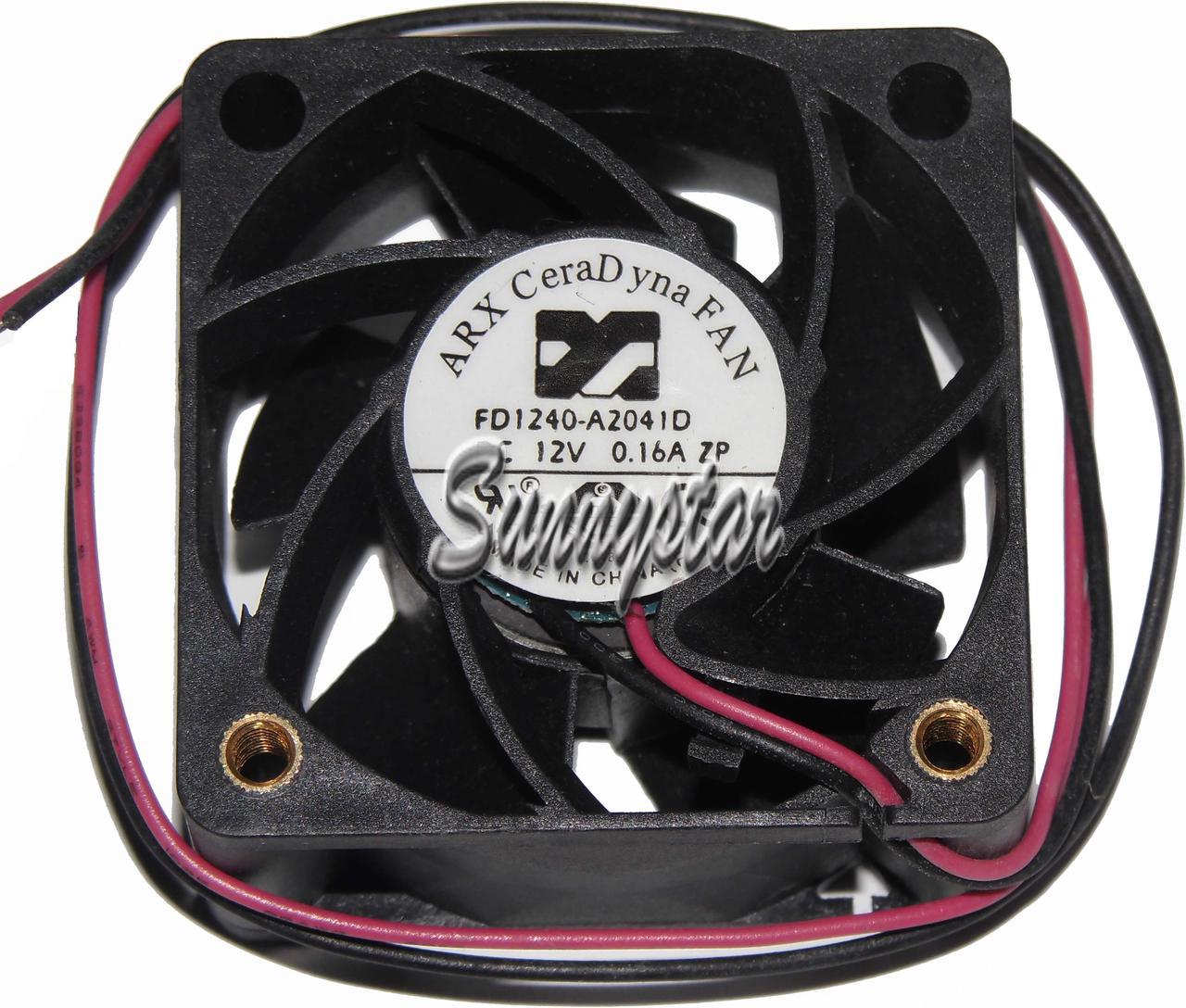 Original ARX FD1240-A2041D 40*40*20MM DC Cooling fan whit 12V 0.16A 40*40*20MM 2 Wires Hydraulic Bearing