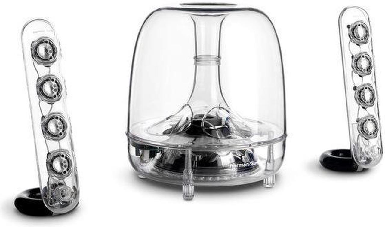 Alt view image 4 of 13 - Harman Kardon SoundSticks III 2.1 Plug and Play Multimedia Speaker System