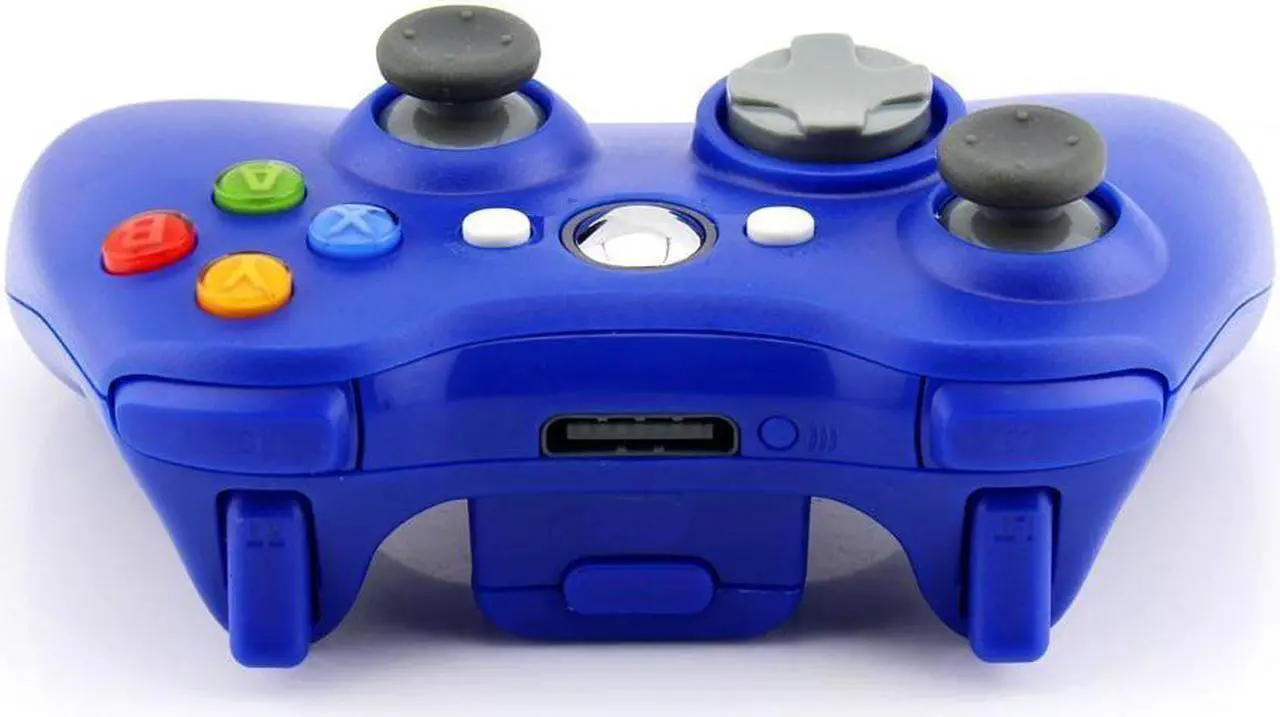 Alt view image 2 of 5 - Wireless Game joysticks Remote Controller for Microsoft Xbox 360 Console - Blue (AlthemaX)