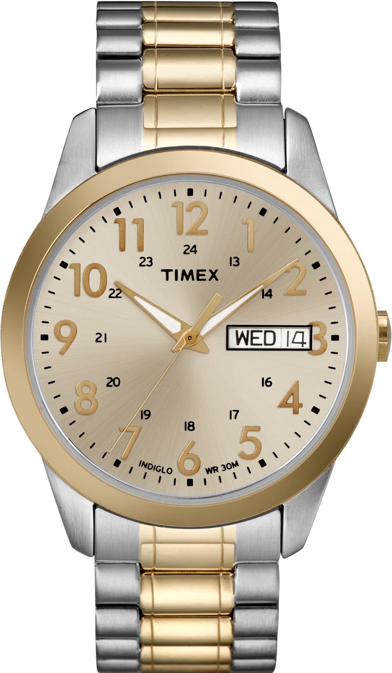 Alt view image 4 of 9 - Men's Timex South Street Sport Two Tone Expansion Band Watch TW2P67400