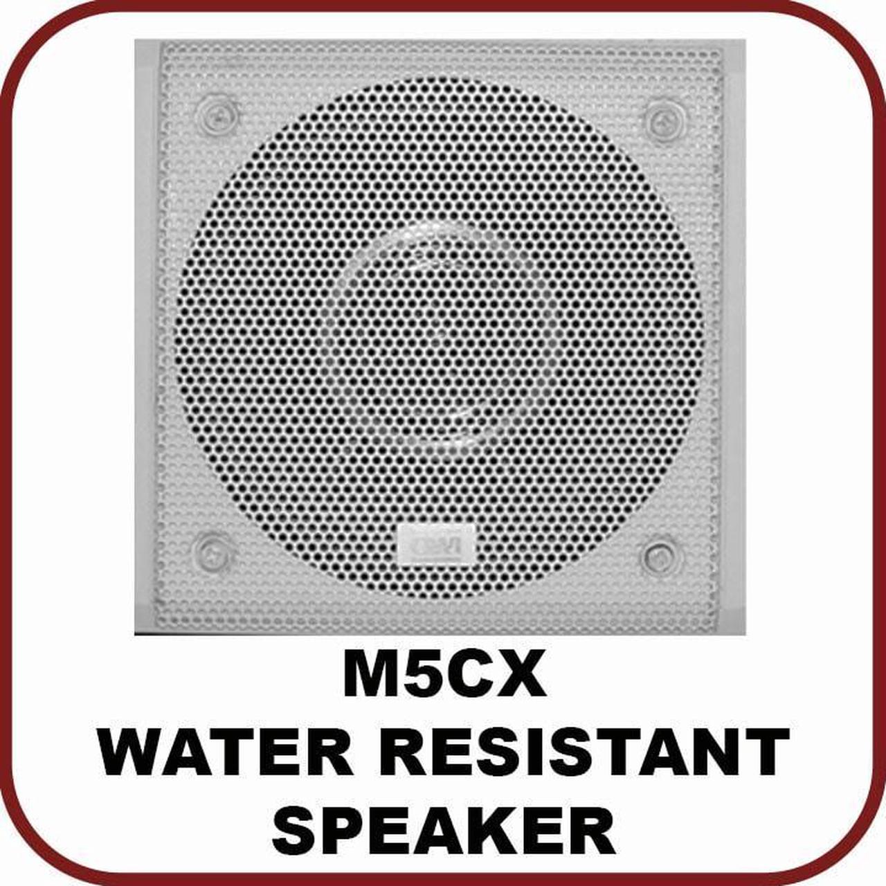 Main image of BSK Speaker, 5.25 inch Co-Axial, 4 Ohms  20W - 40W Power, FR 50Hz - 20kHz,  Waterproof, Stainless Steel Grills and Hardware, sold as each