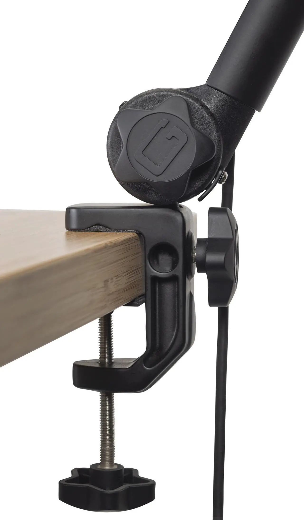 Alt view image 10 of 11 - Gator Cases Deluxe Frameworks Desktop Mic Boom Stand