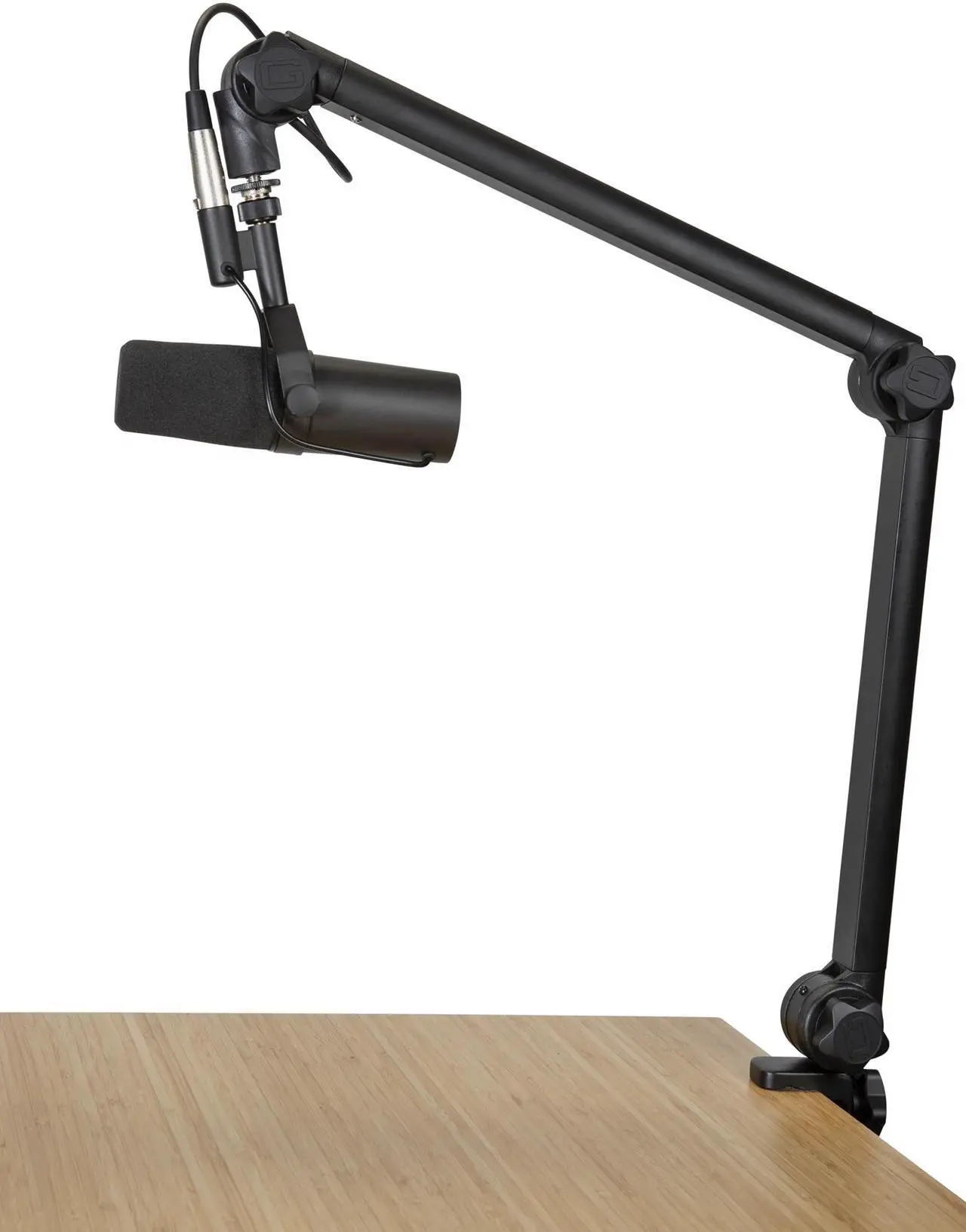 Alt view image 8 of 11 - Gator Cases Deluxe Frameworks Desktop Mic Boom Stand