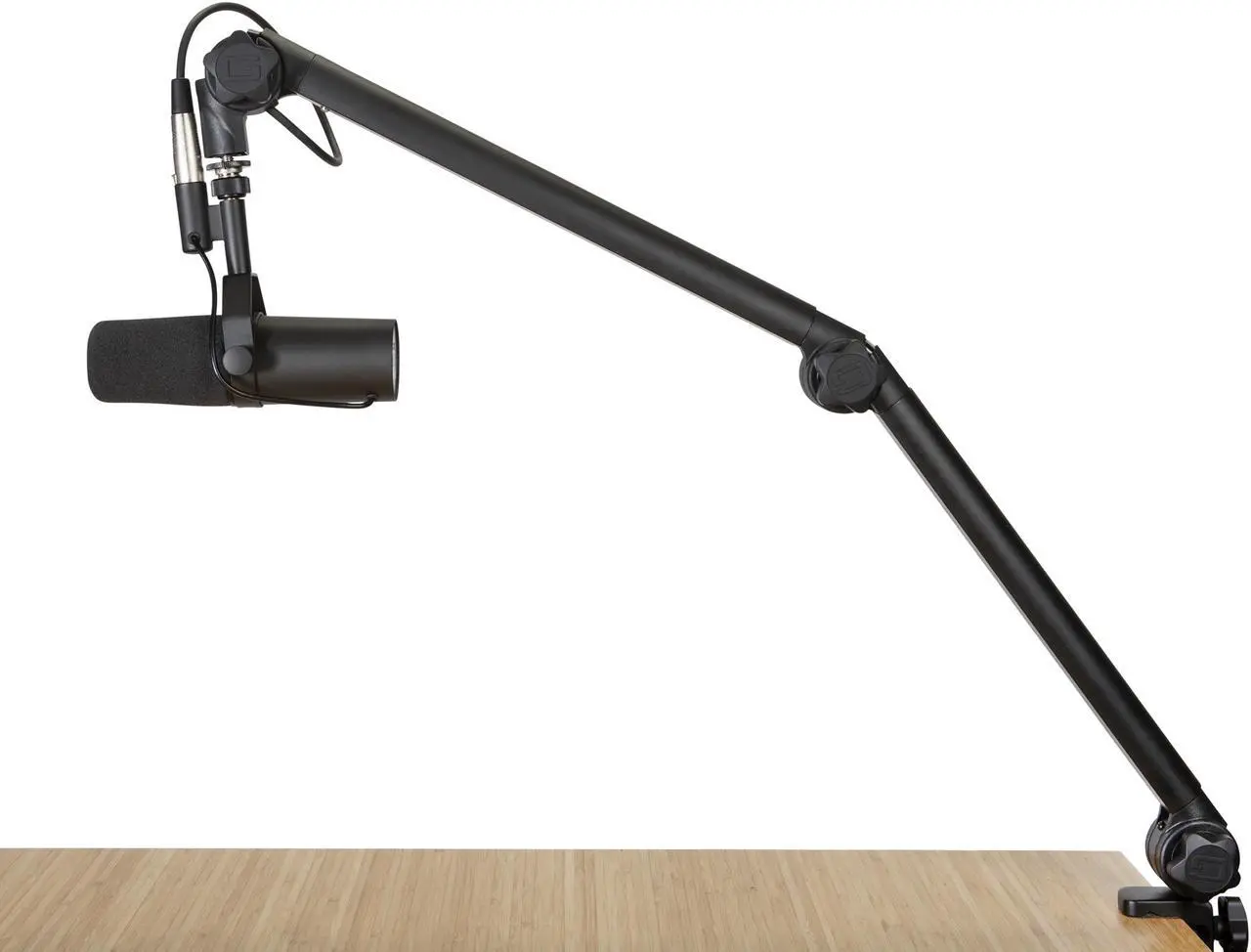 Alt view image 9 of 11 - Gator Cases Deluxe Frameworks Desktop Mic Boom Stand