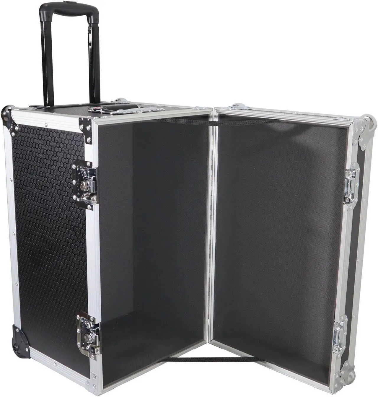 Alt view image 3 of 8 - Roll-away Utility Case W-Retractable Handle and Low-Profile Recessed Wheels 17" x 24.5" x 15" 2.2 Cu.Ft.