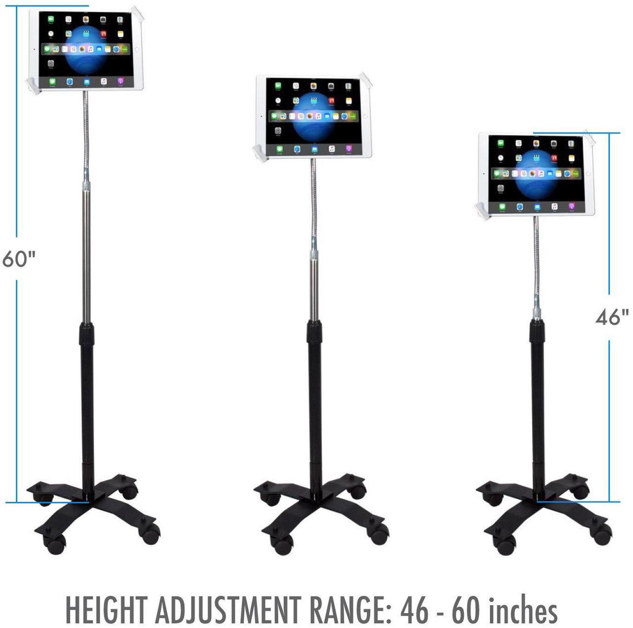 Alt view image 11 of 20 - CTA Digital POS Terminal Stand for 9.7" to 11" Tablet, Black PADCSTTB