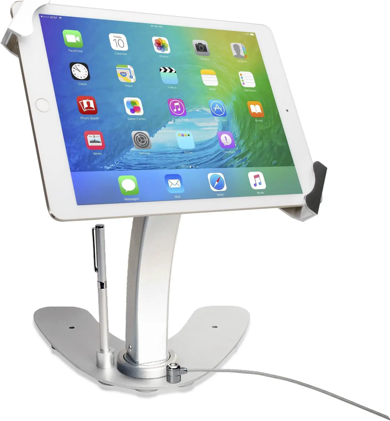 Alt view image 14 of 20 - Cta Digital Universal Dual Security Kiosk With Locking Holder And Anti-Theft Cable For 7-13 Inch Tablets