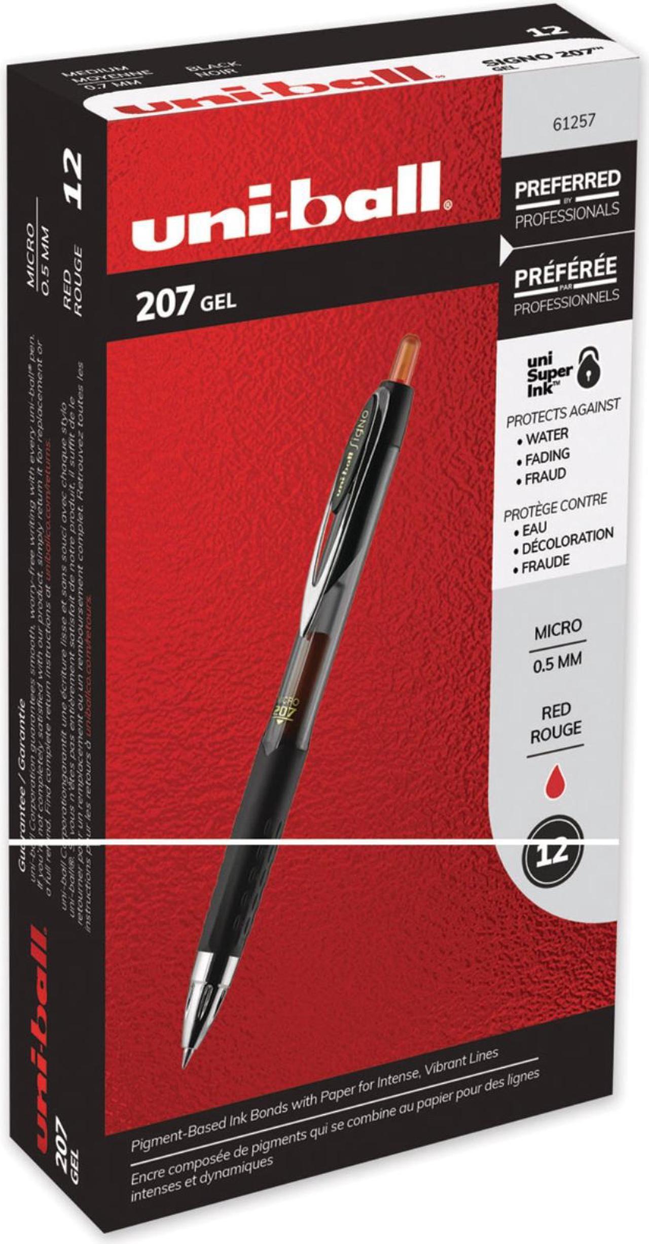 Main image of uni-ball Signo 207 Retractable Gel Pen ,PEN,UNI-BALL 207 GEL,RD