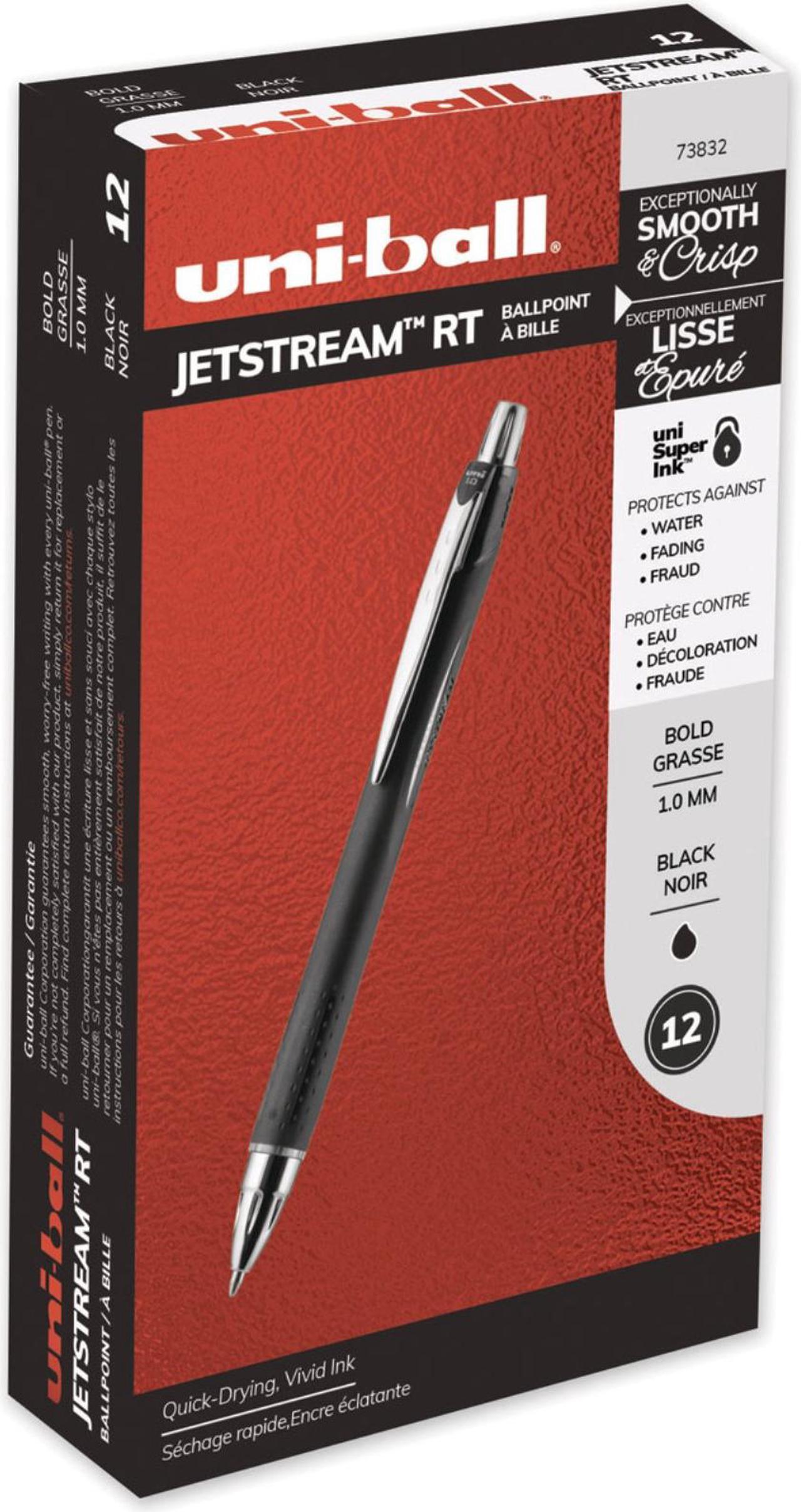 Main image of uni-ball Jetstream Retractable Ballpoint Pen ,PEN,JETSTEAM RT, 1.0MM,BK