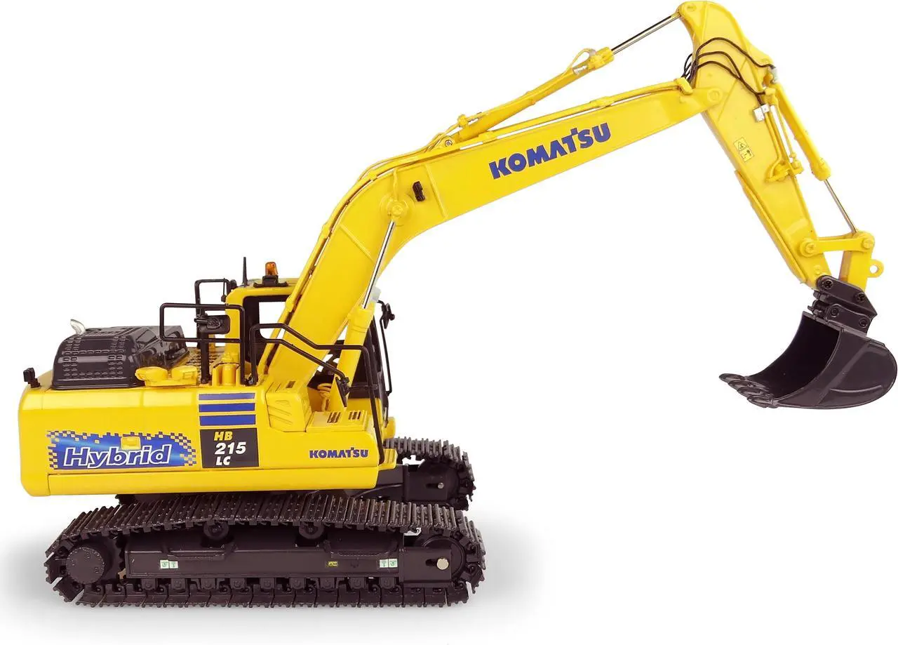 Alt view image 3 of 10 - Komatsu HB215LC-3 Hybrid Tracked Excavator 1/50 Diecast Model by Universal Hobbies