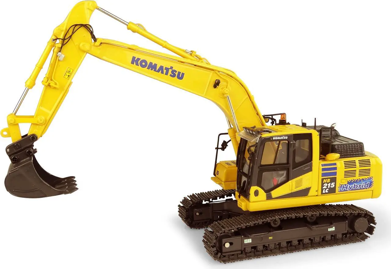 Alt view image 2 of 10 - Komatsu HB215LC-3 Hybrid Tracked Excavator 1/50 Diecast Model by Universal Hobbies
