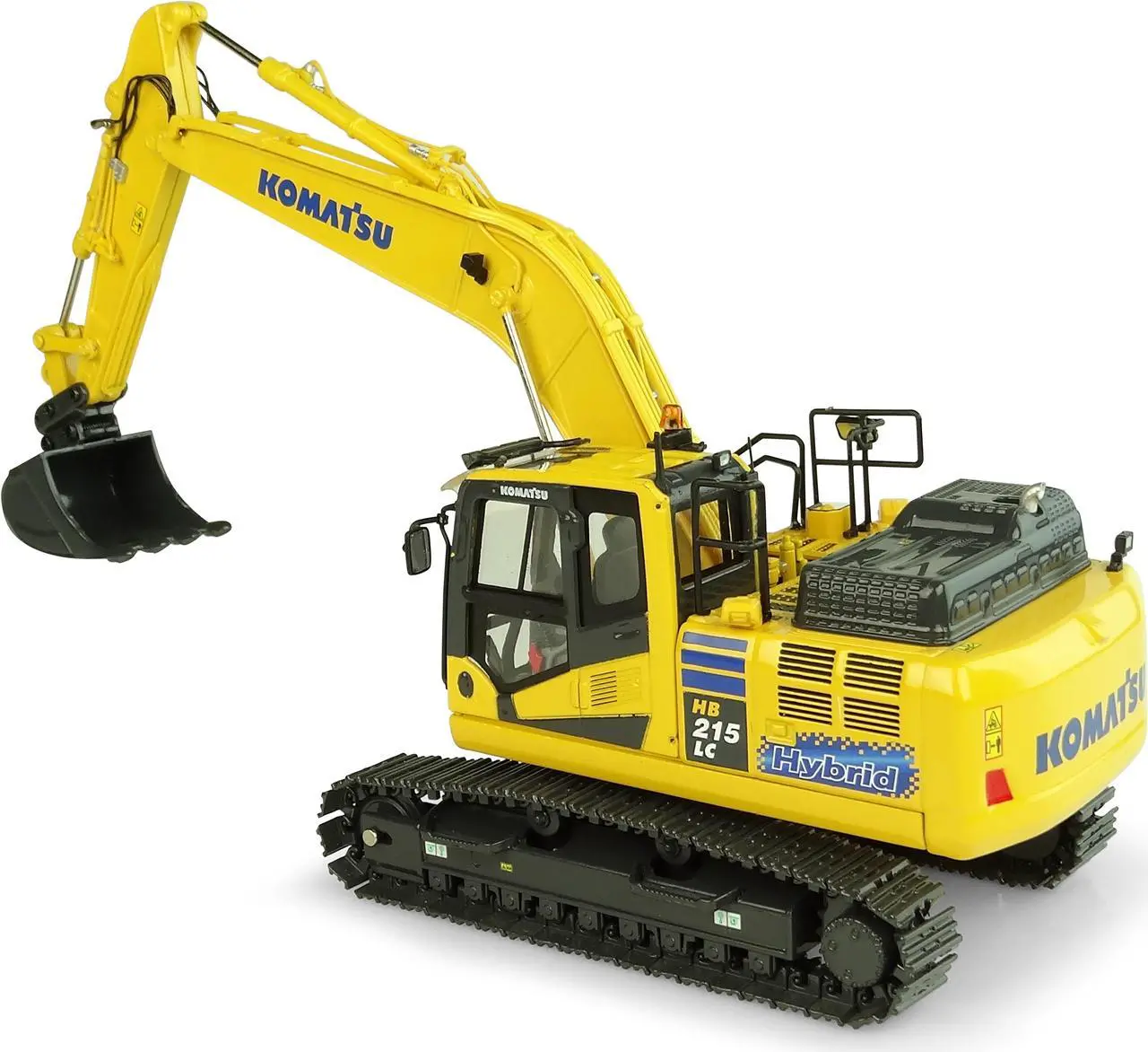 Alt view image 6 of 10 - Komatsu HB215LC-3 Hybrid Tracked Excavator 1/50 Diecast Model by Universal Hobbies