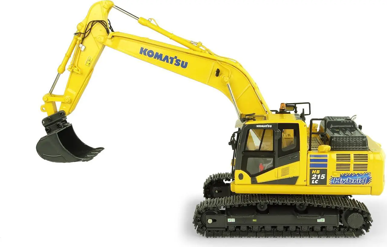 Alt view image 5 of 10 - Komatsu HB215LC-3 Hybrid Tracked Excavator 1/50 Diecast Model by Universal Hobbies