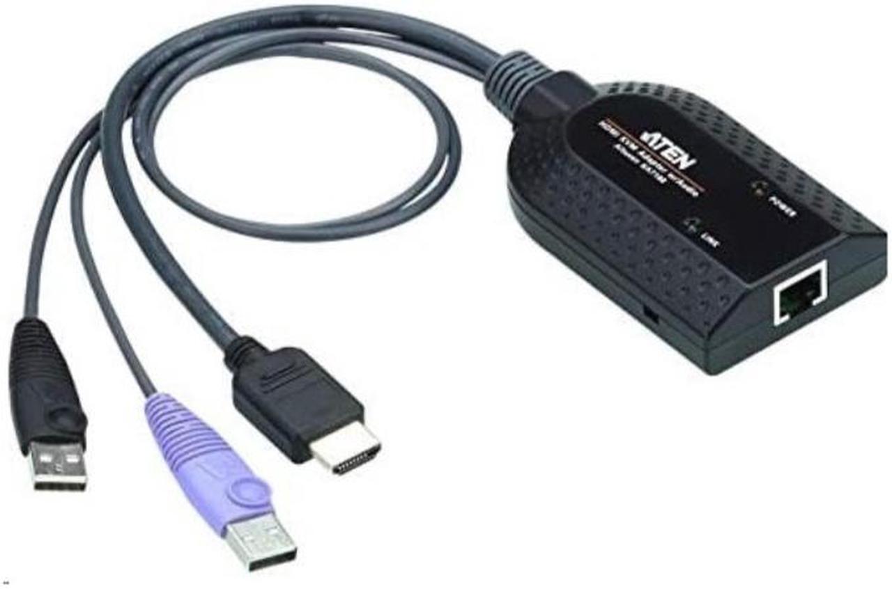 Alt view image 6 of 12 - Aten USB HDMI Virtual Media KVM Adapter Cable