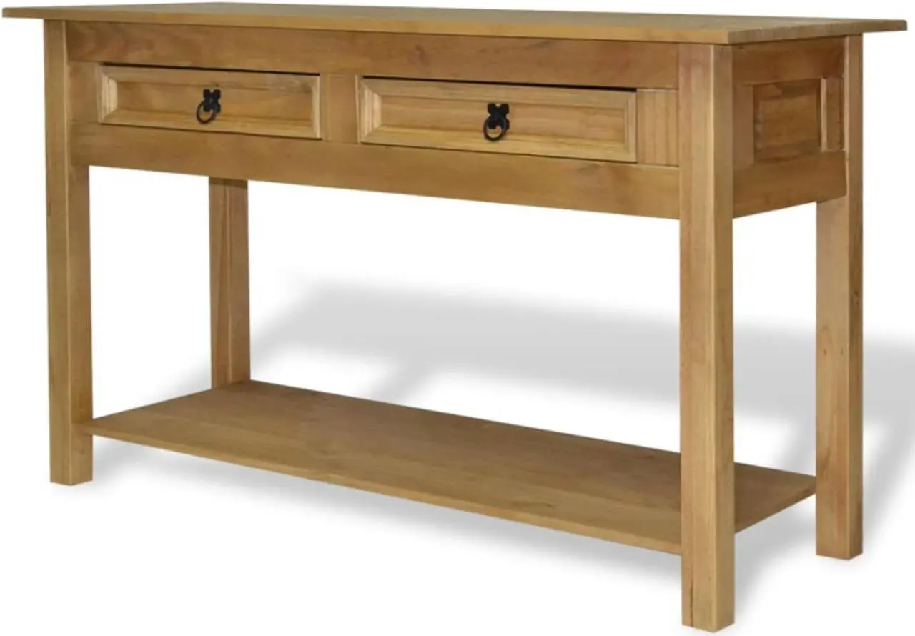 Main image of vidaXL Console Table Mexican Pine Corona Range 35.4"x13.6"x28.7"
