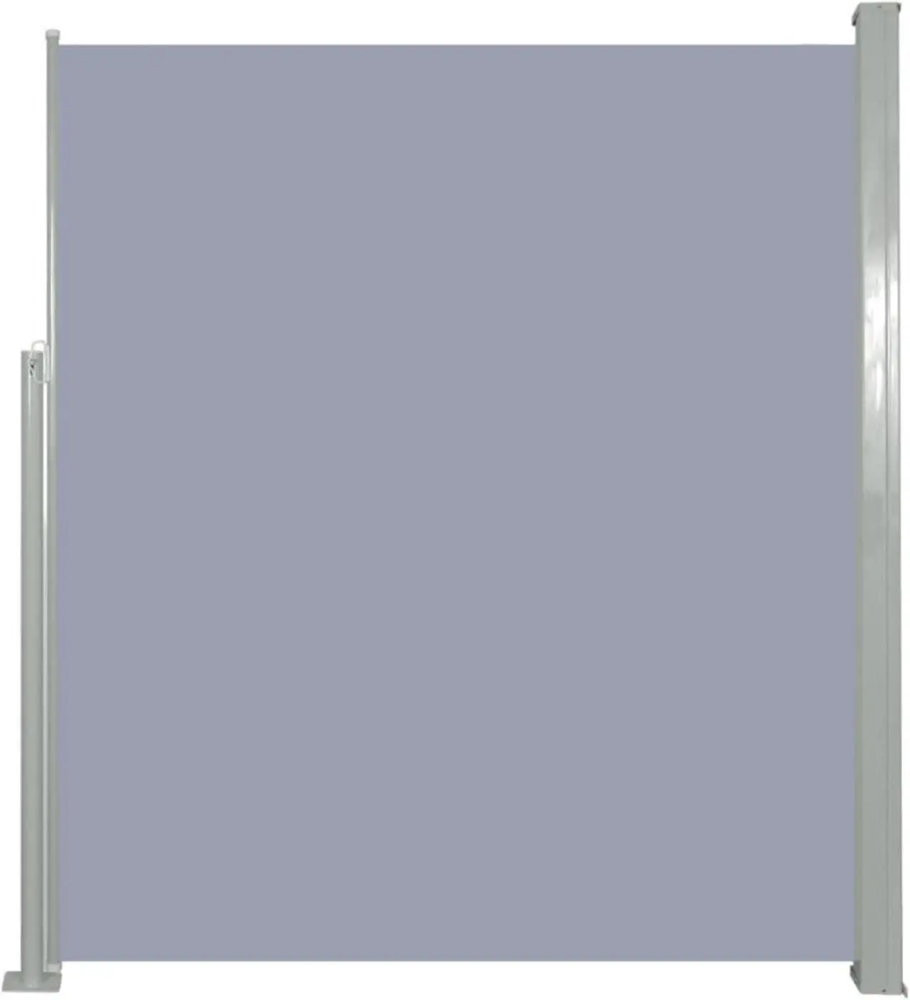 Alt view image 7 of 14 - vidaXL Retractable Side Awning 63"x196.9" Gray Privacy Screen Shade Blind