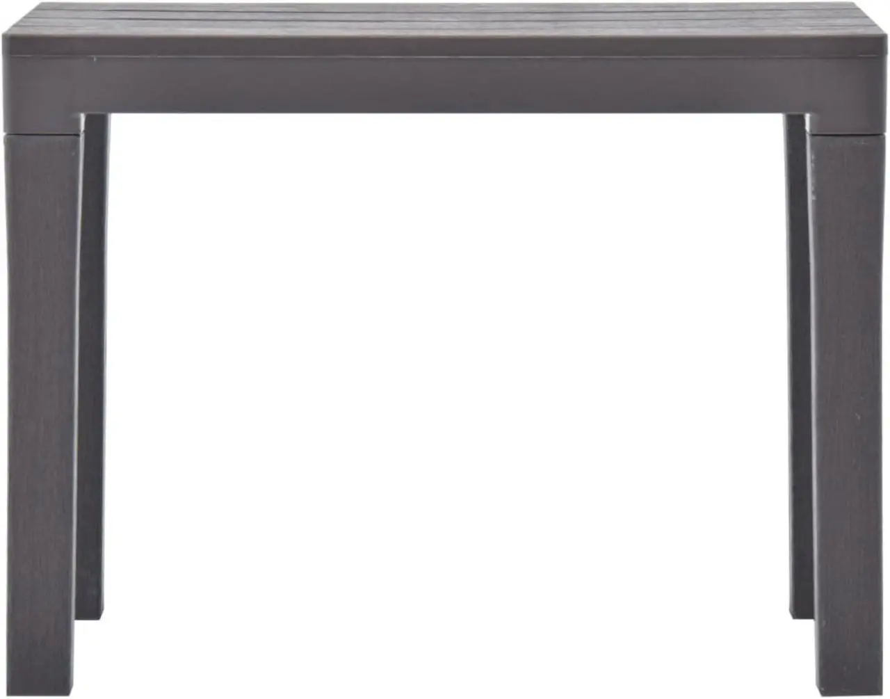 Alt view image 8 of 13 - vidaXL 2x Patio Benches Mocca Plastic Outdoor Garden Poolside Chairs Seat