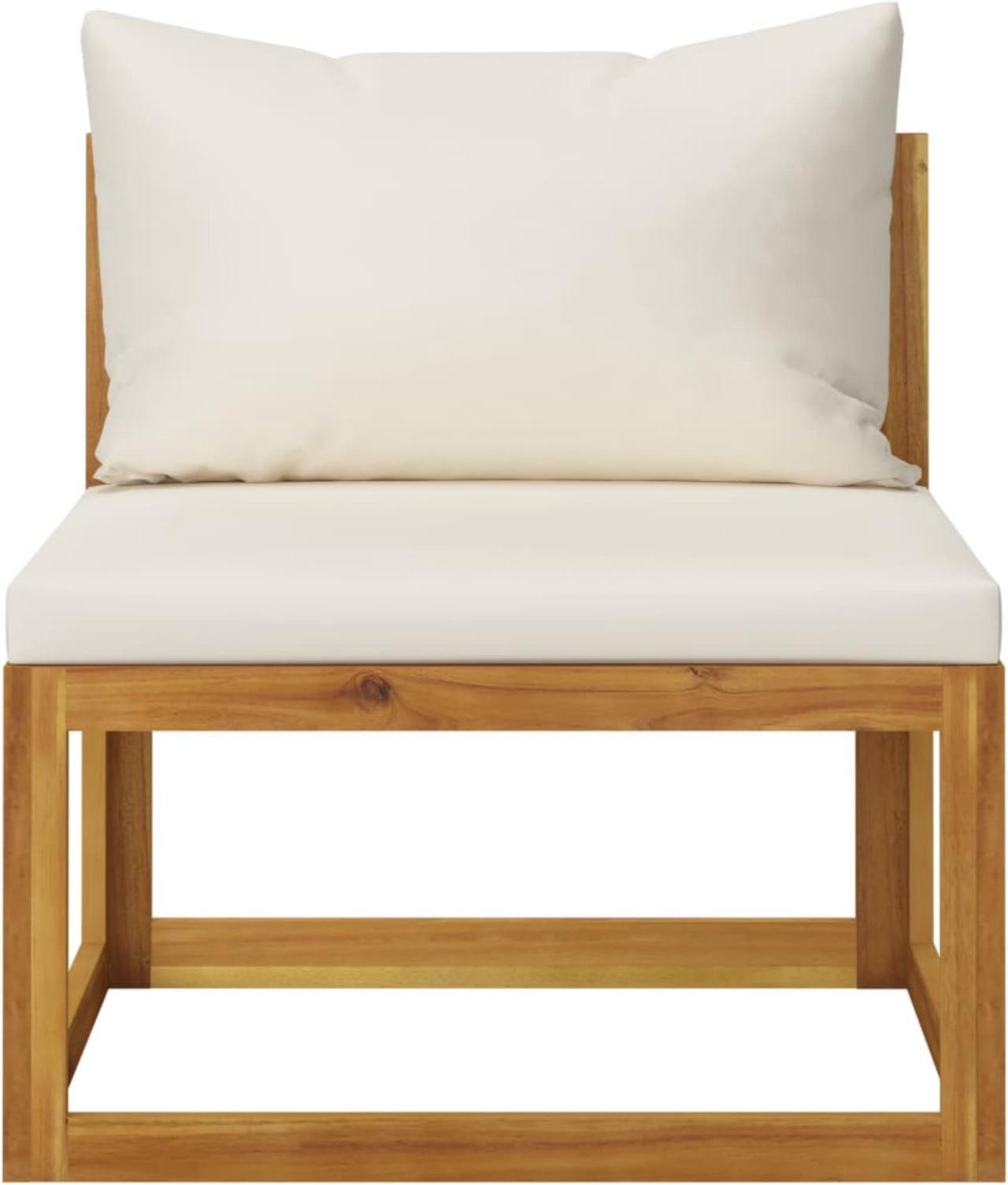 Alt view image 9 of 12 - vidaXL Patio Lounge Set 3 Piece Sectional Sofa with Cushions Solid Acacia Wood