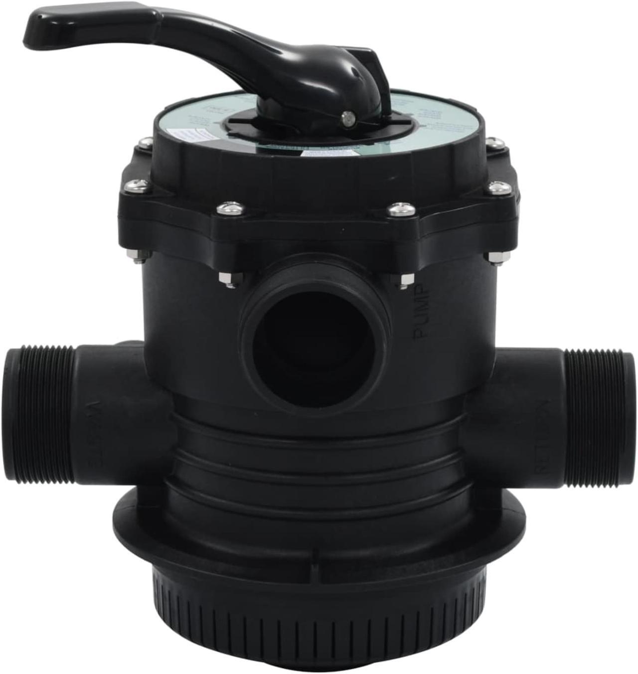 Alt view image 7 of 8 - vidaXL Multiport Valve for Sand Filter ABS 1.5" 6-way