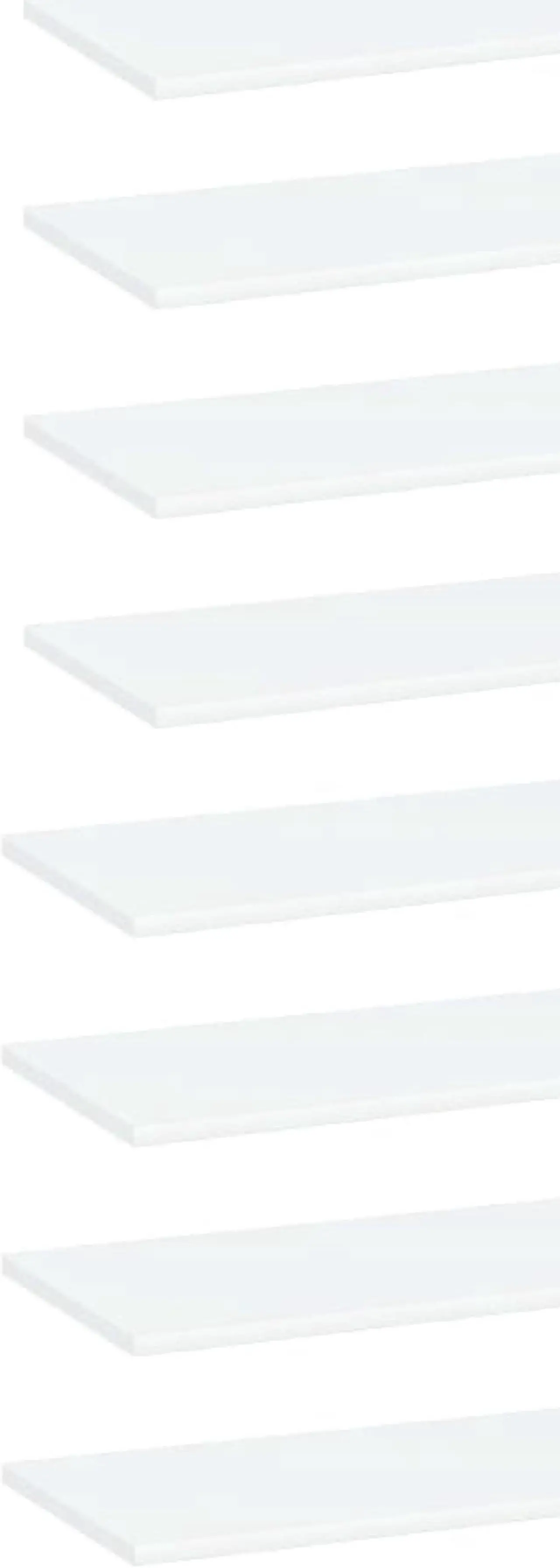Alt view image 5 of 13 - vidaXL Floating Shelves Wall Mounted Shelving Unit 8 Pcs White Engineered Wood