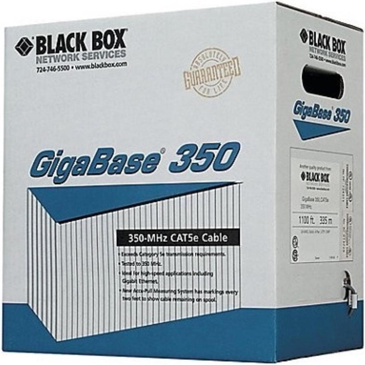 Alt view image 5 of 9 - Black Box EYN850A-PB-1000 CAT5e 350-MHz Solid Bulk Cable - Unshielded, Plenum, Blue, 1000 ft. Pull Box